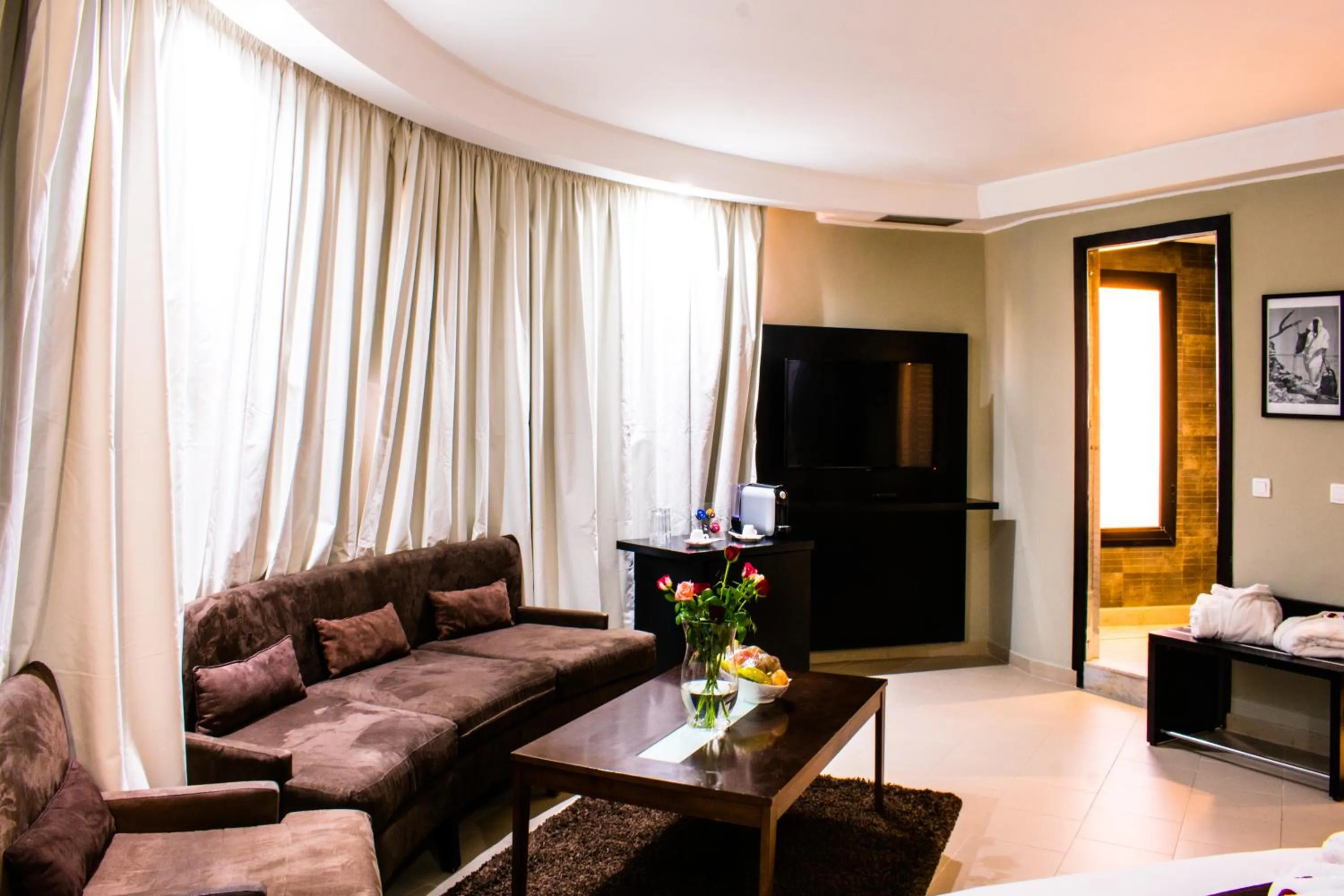 Seating area in Tempoo Hotel Marrakech City Centre Adults Only