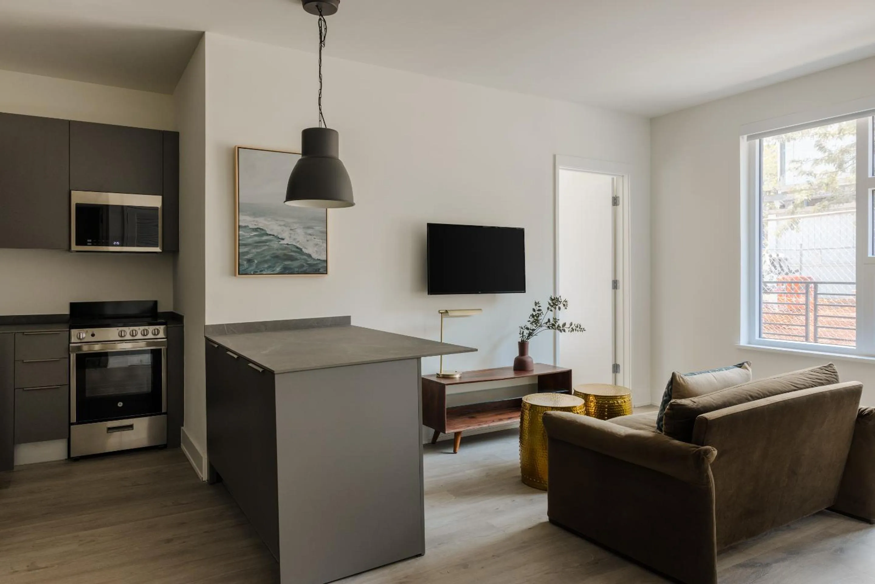 Kitchen or kitchenette in Reside NoMa, a Wyndham Residence