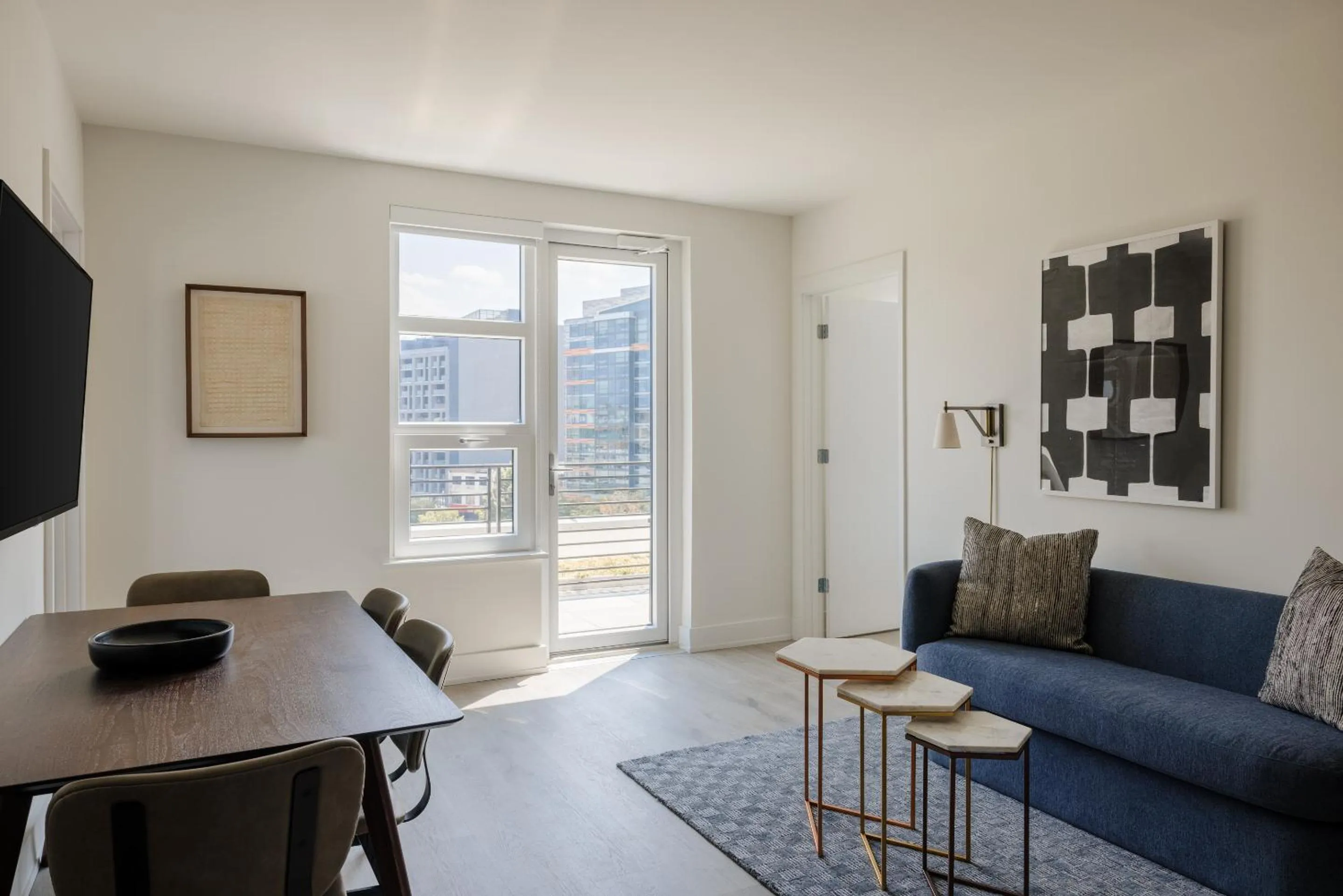 Living room in Reside NoMa, a Wyndham Residence