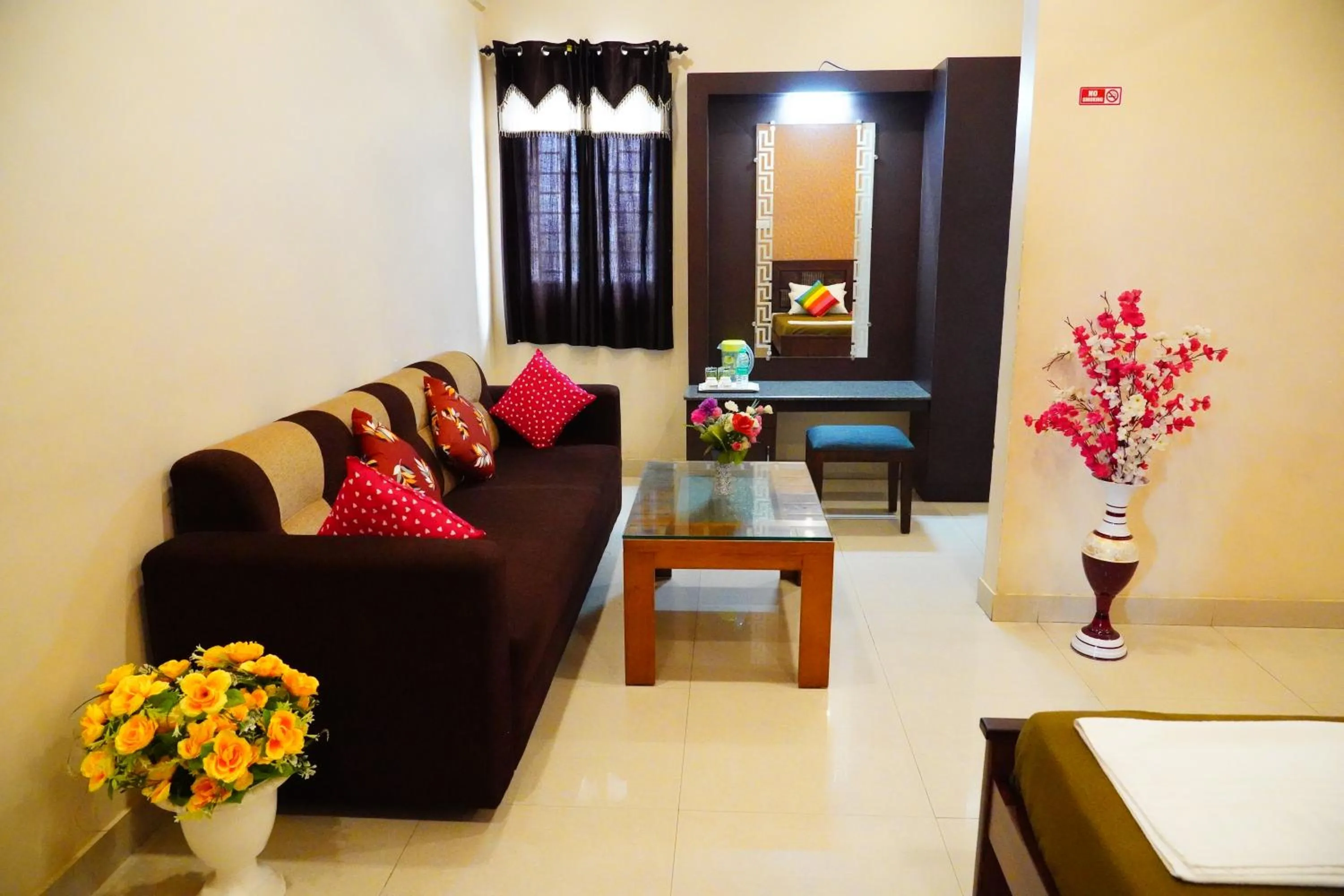 Living room in Vinayagam Residency