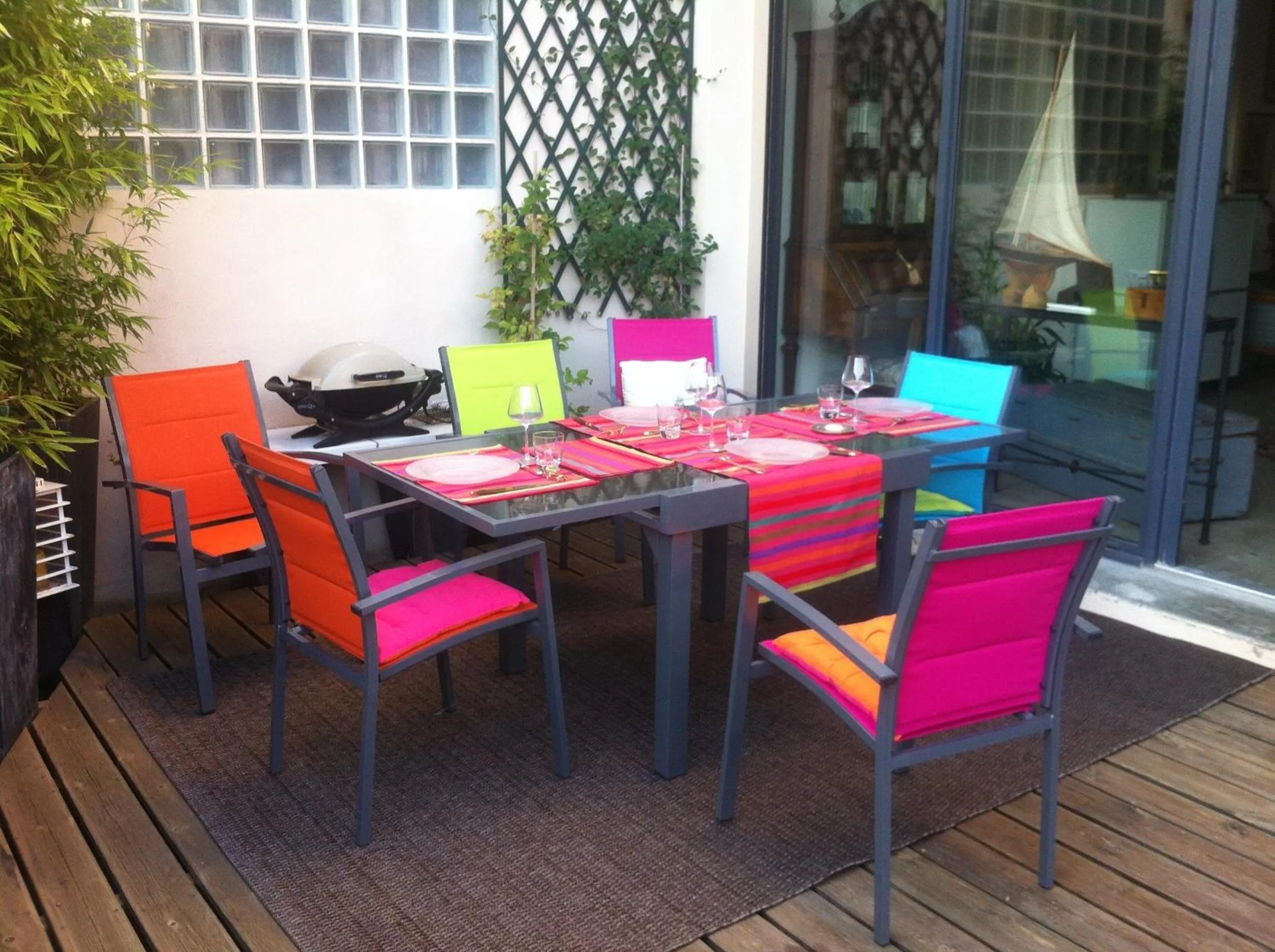 Patio in B&B - Chambres d'hôtes Le Foch