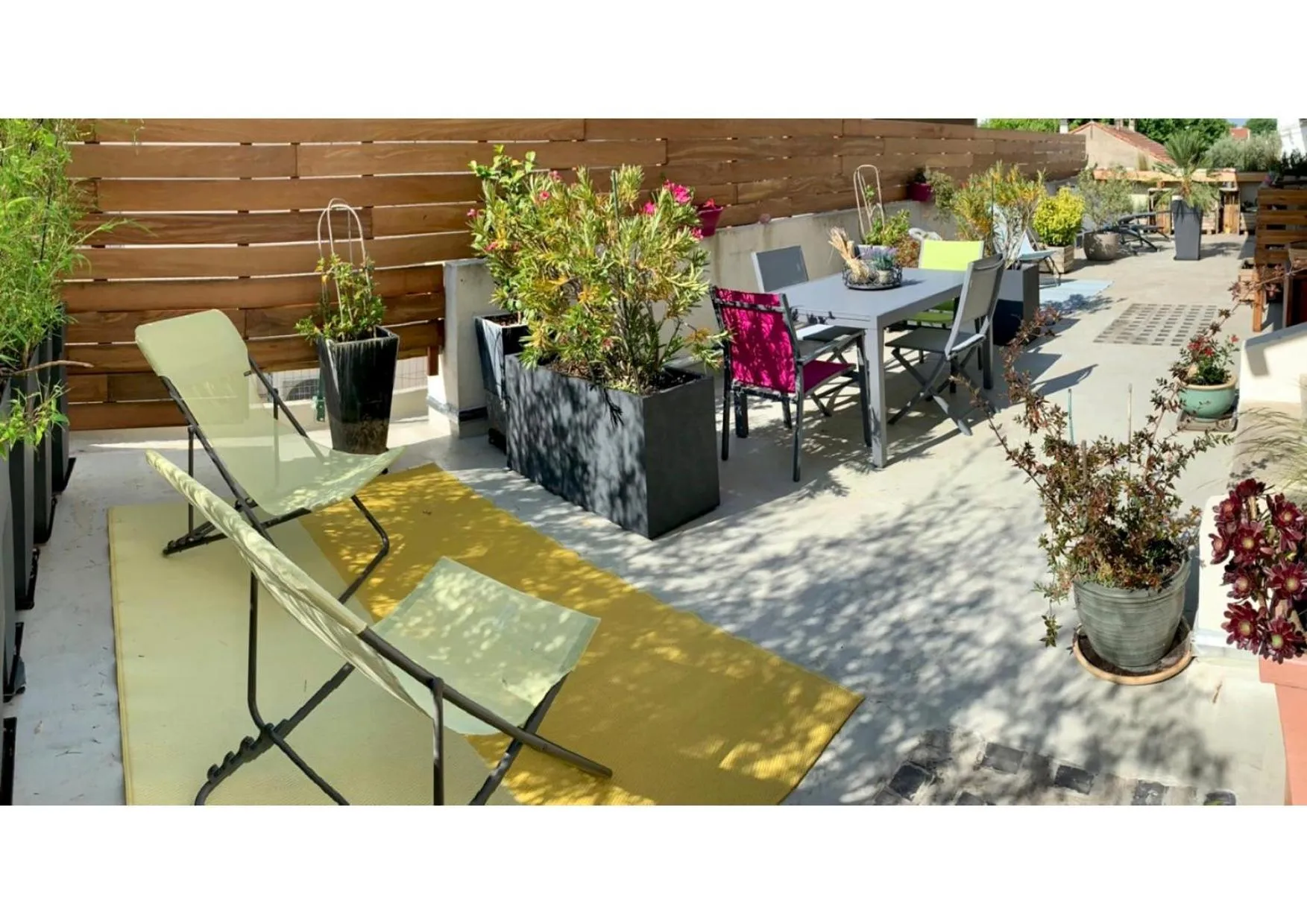 Patio in B&B - Chambres d'hôtes Le Foch