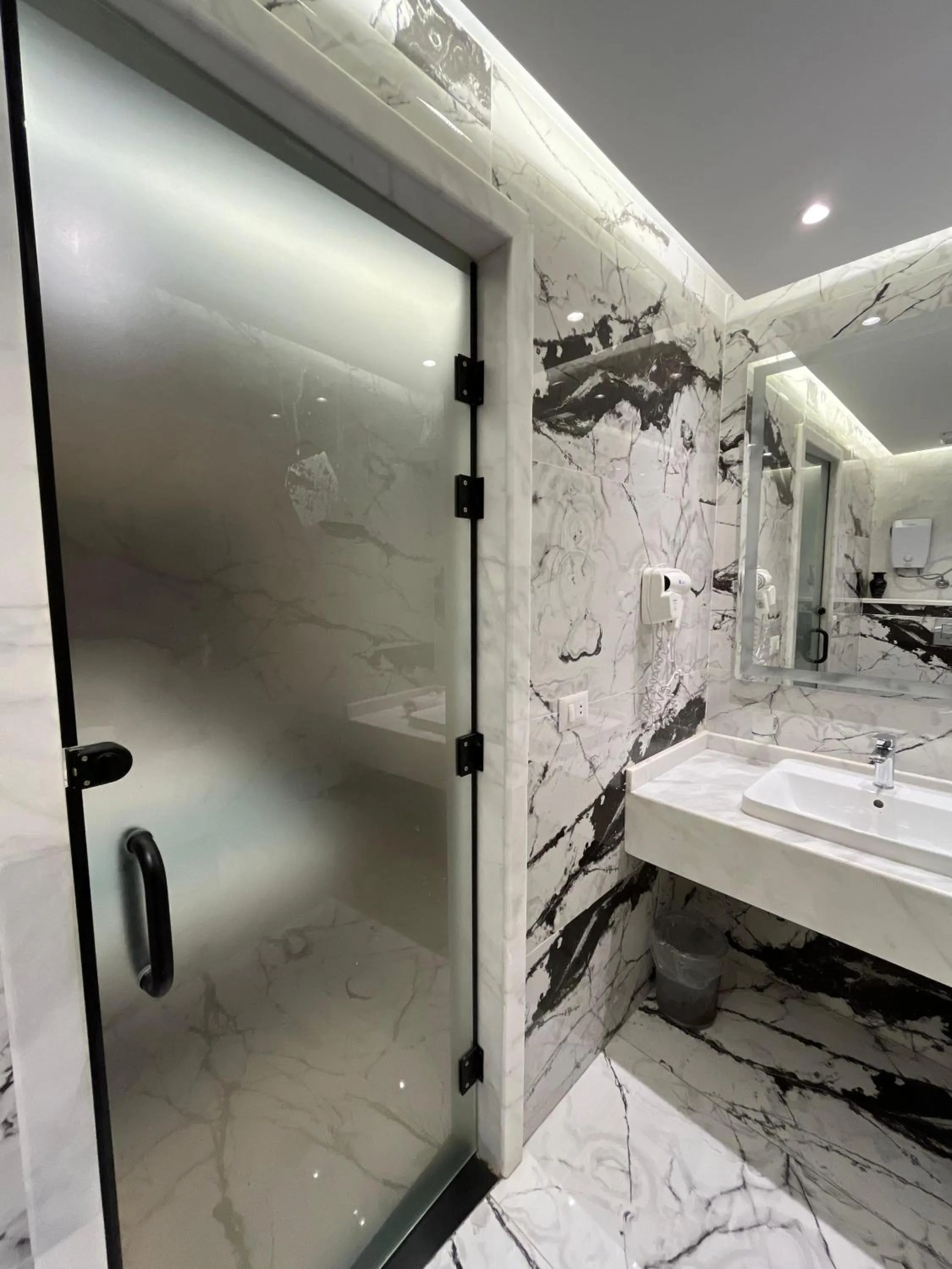 Shower in Blue Pyramids Eyes Hotel