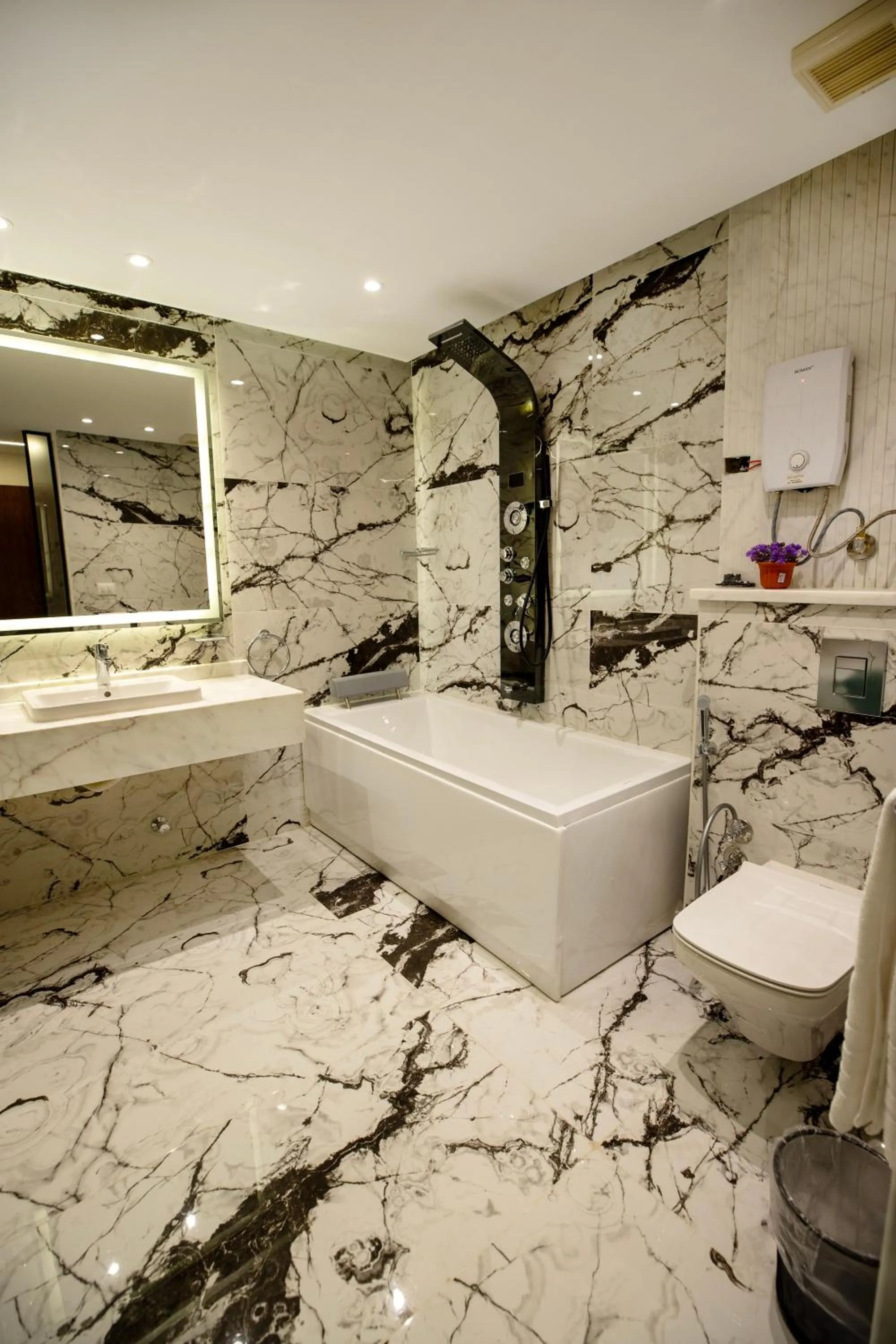 Shower in Blue Pyramids Eyes Hotel