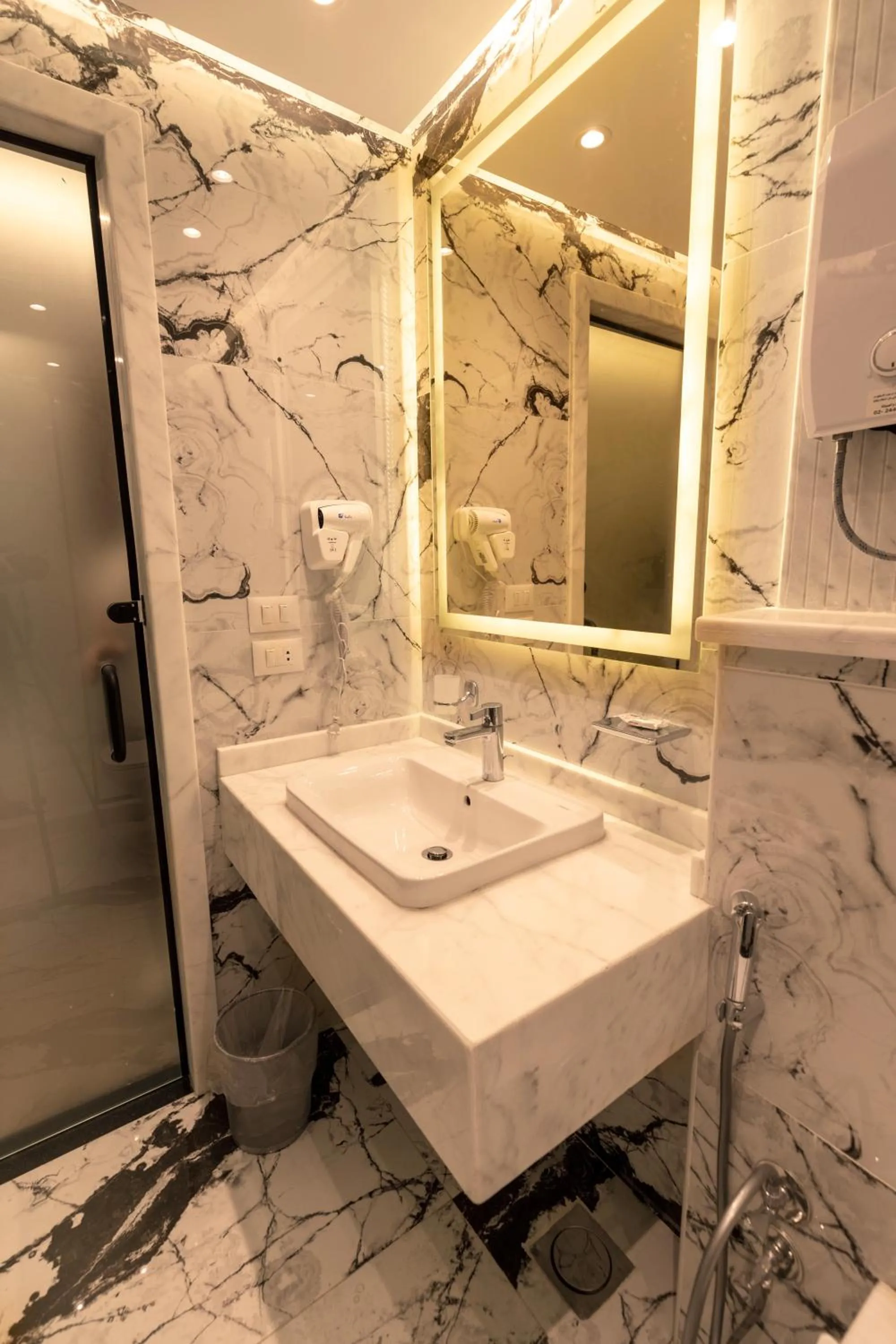 Shower in Blue Pyramids Eyes Hotel