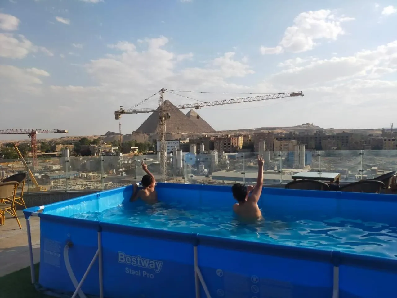 Swimming pool in Blue Pyramids Eyes Hotel