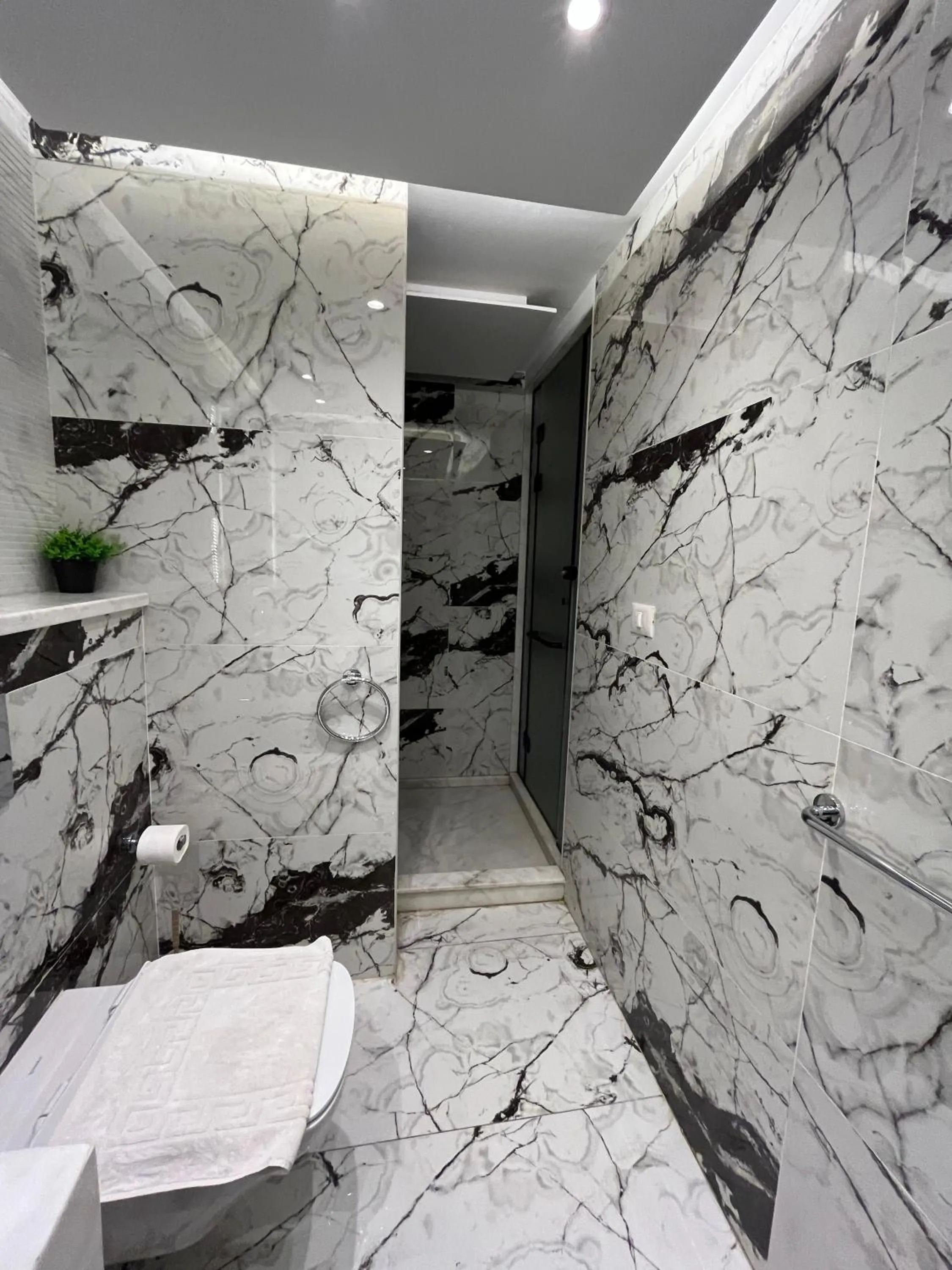 Shower in Blue Pyramids Eyes Hotel