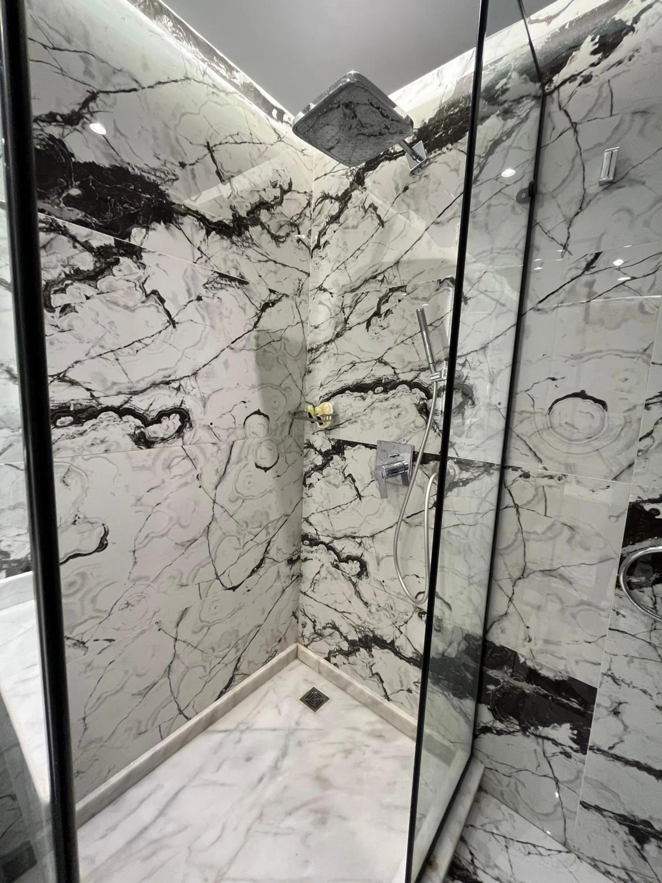 Shower in Blue Pyramids Eyes Hotel