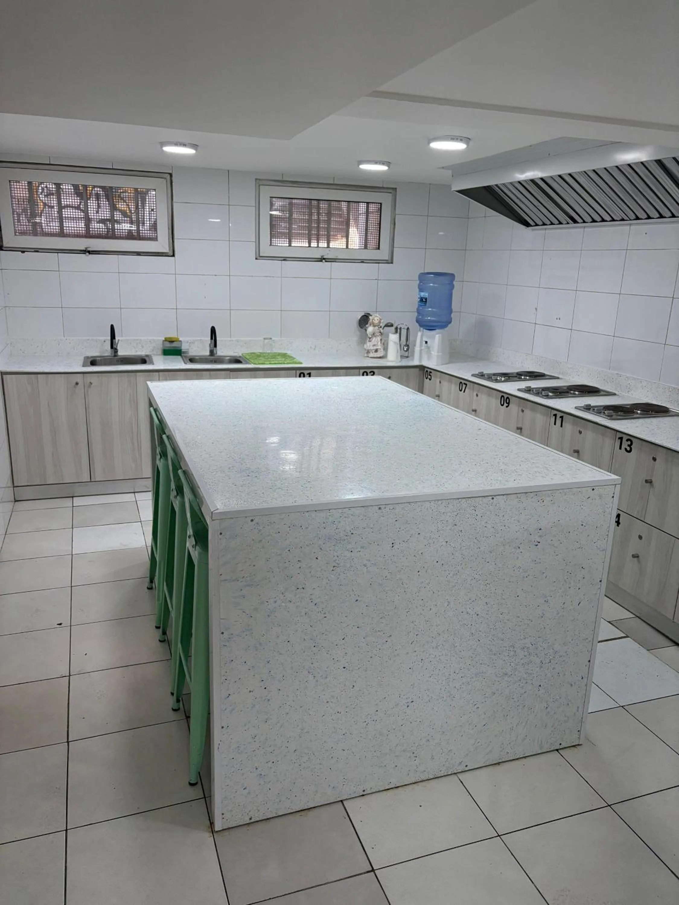 Communal kitchen in Casa Esmeralda