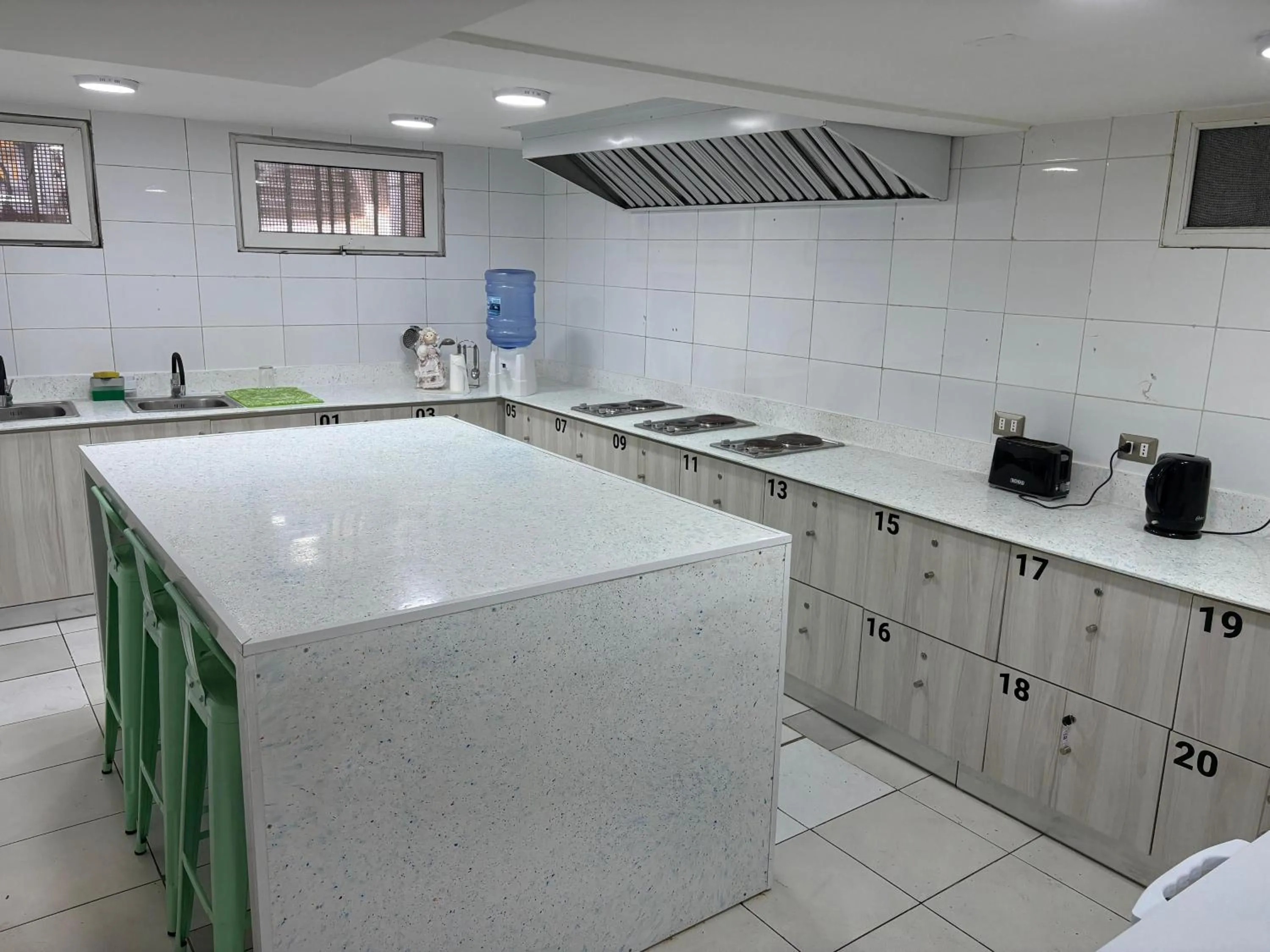 Communal kitchen in Casa Esmeralda