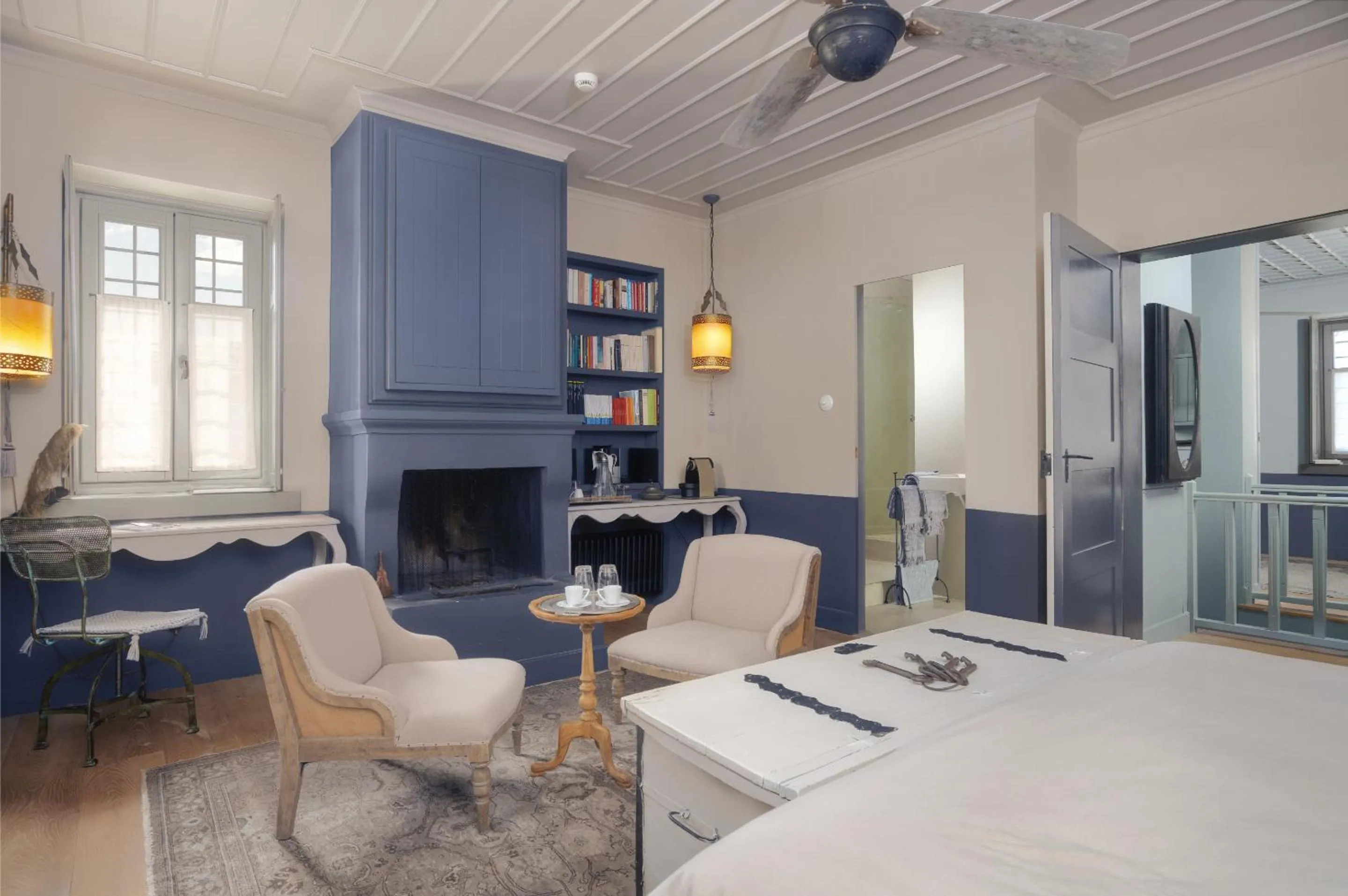 Bed in Apeiros Chora Hotel