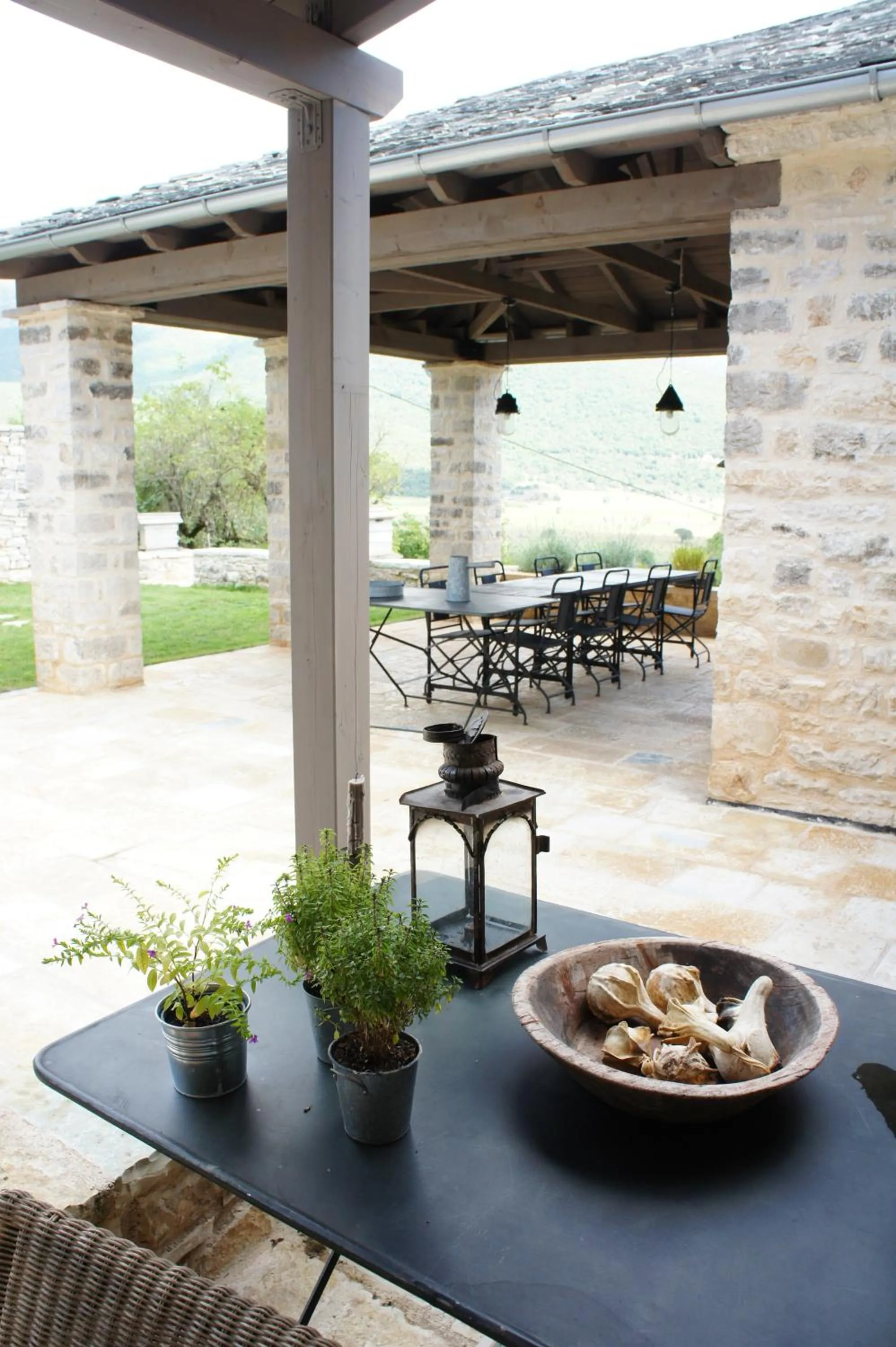 Patio in "Apeiros Chora" Hotel, Zagori