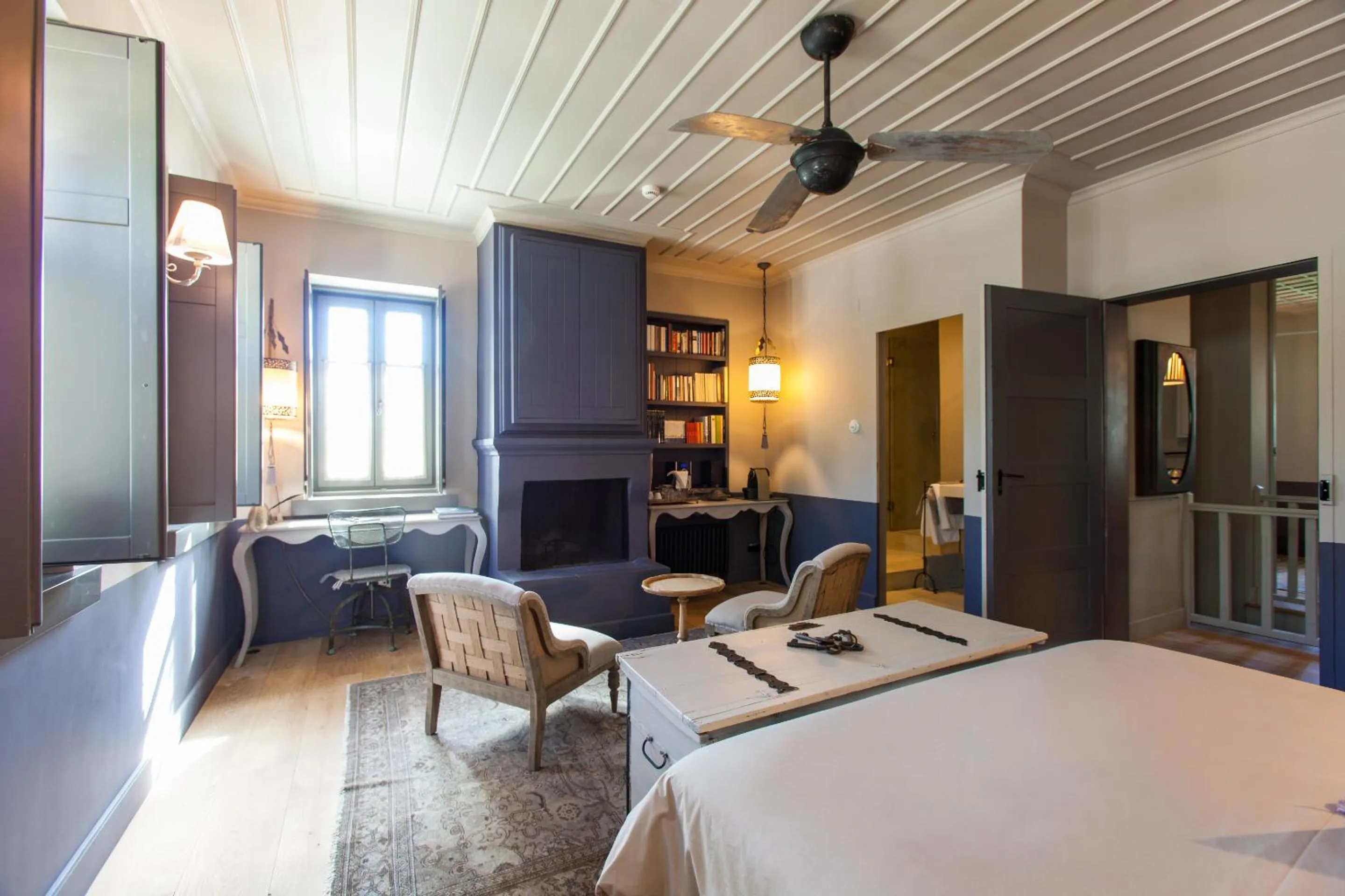 Bed in Apeiros Chora Hotel