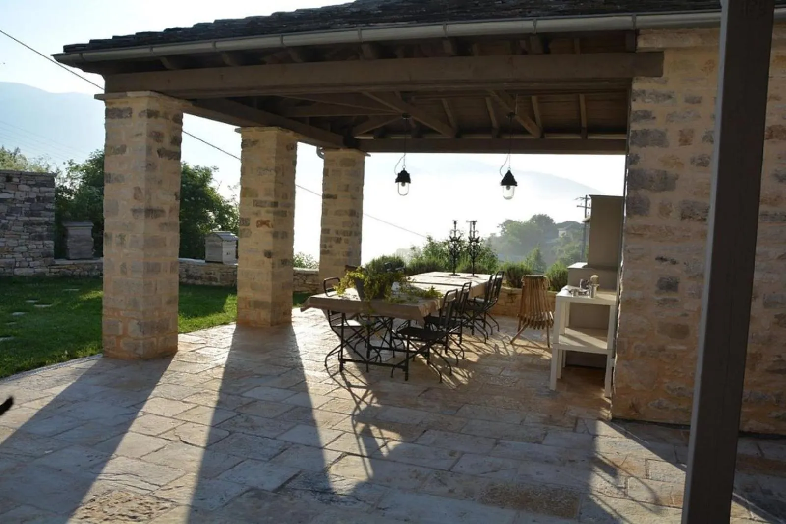 Patio in "Apeiros Chora" Hotel, Zagori