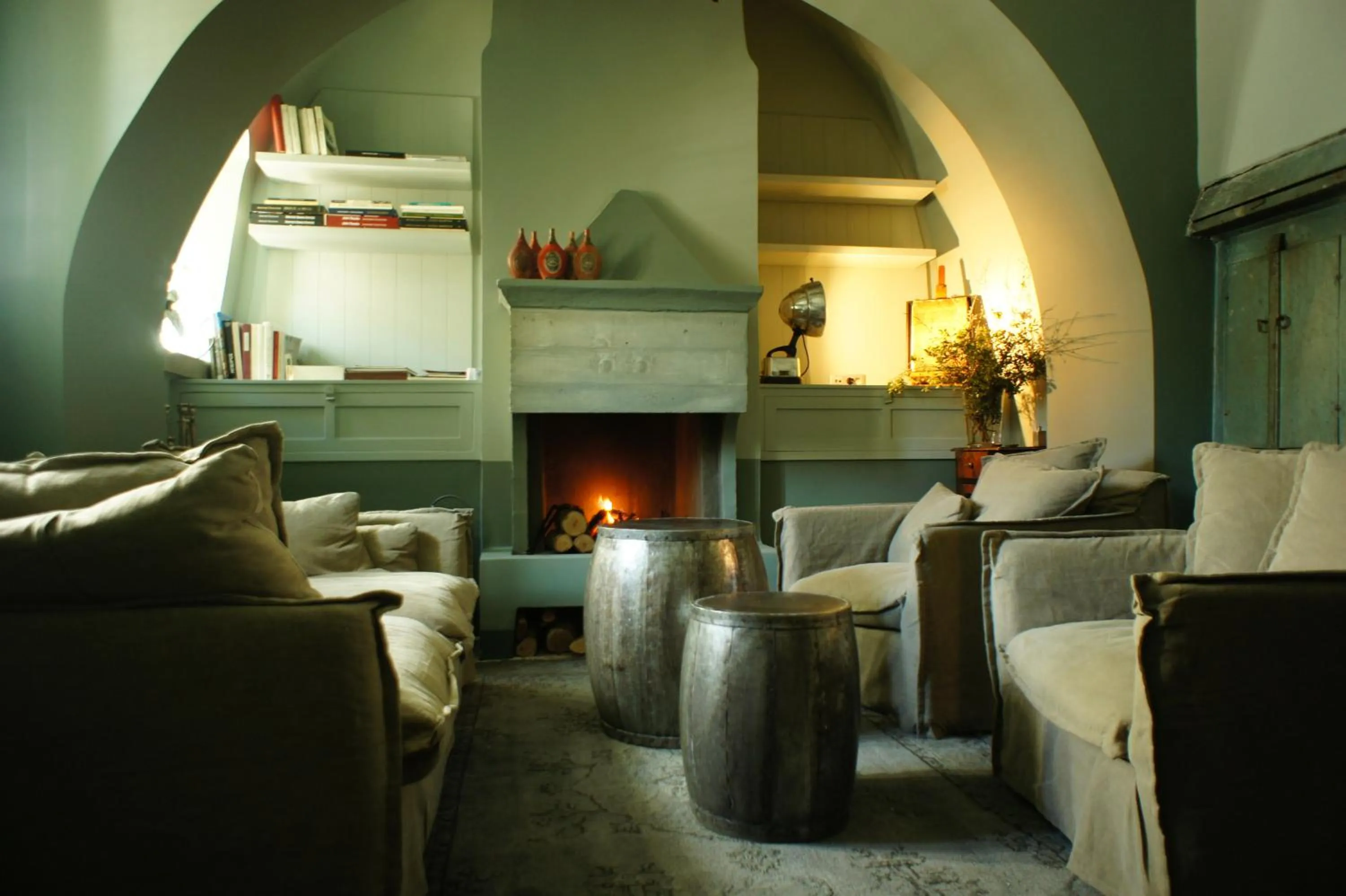 Communal lounge/ TV room in "Apeiros Chora" Hotel, Zagori