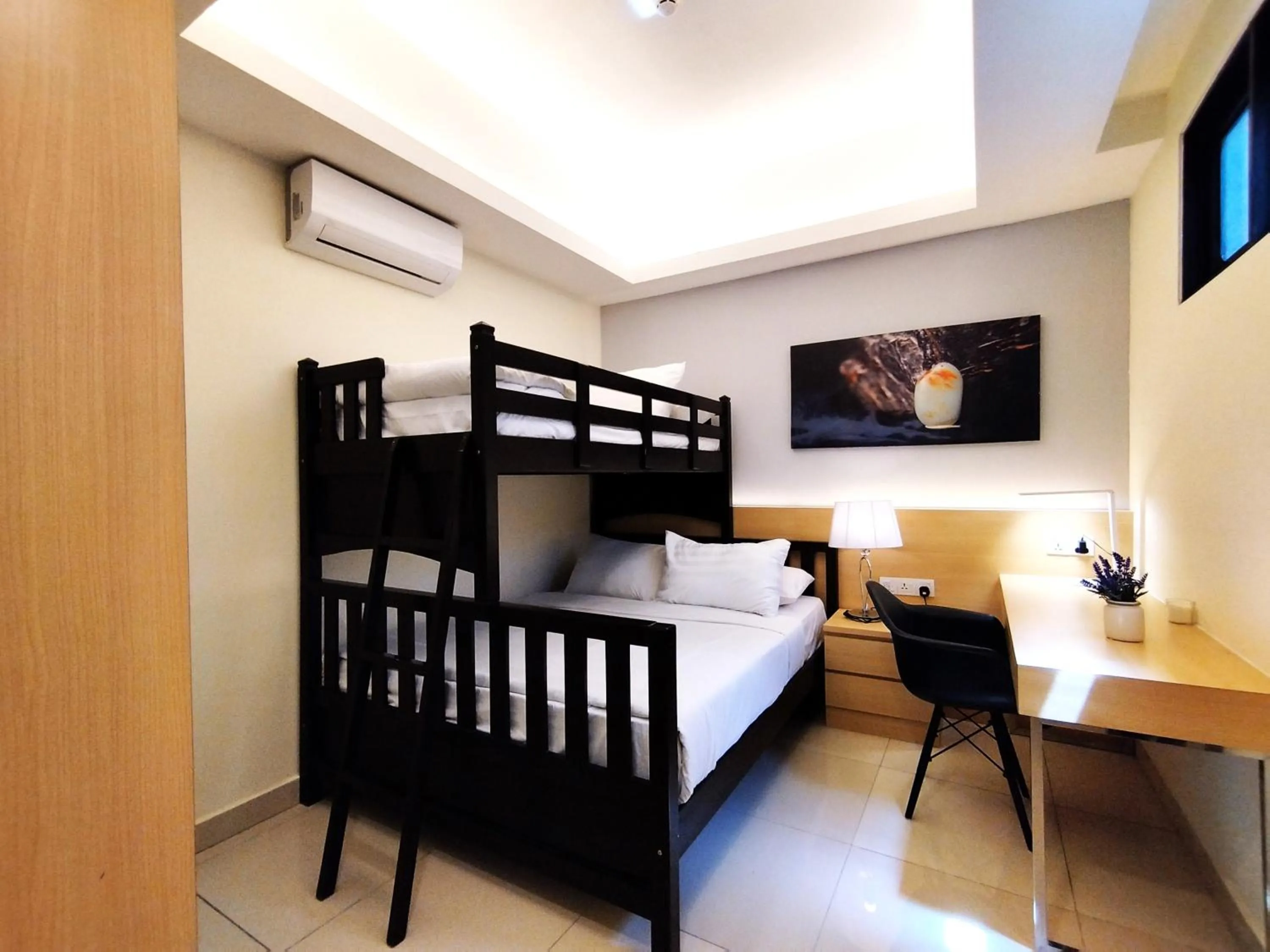 Bedroom, Bed in GENTING FoggyCold StayCation AT Ion Delemen By HAPYHOME