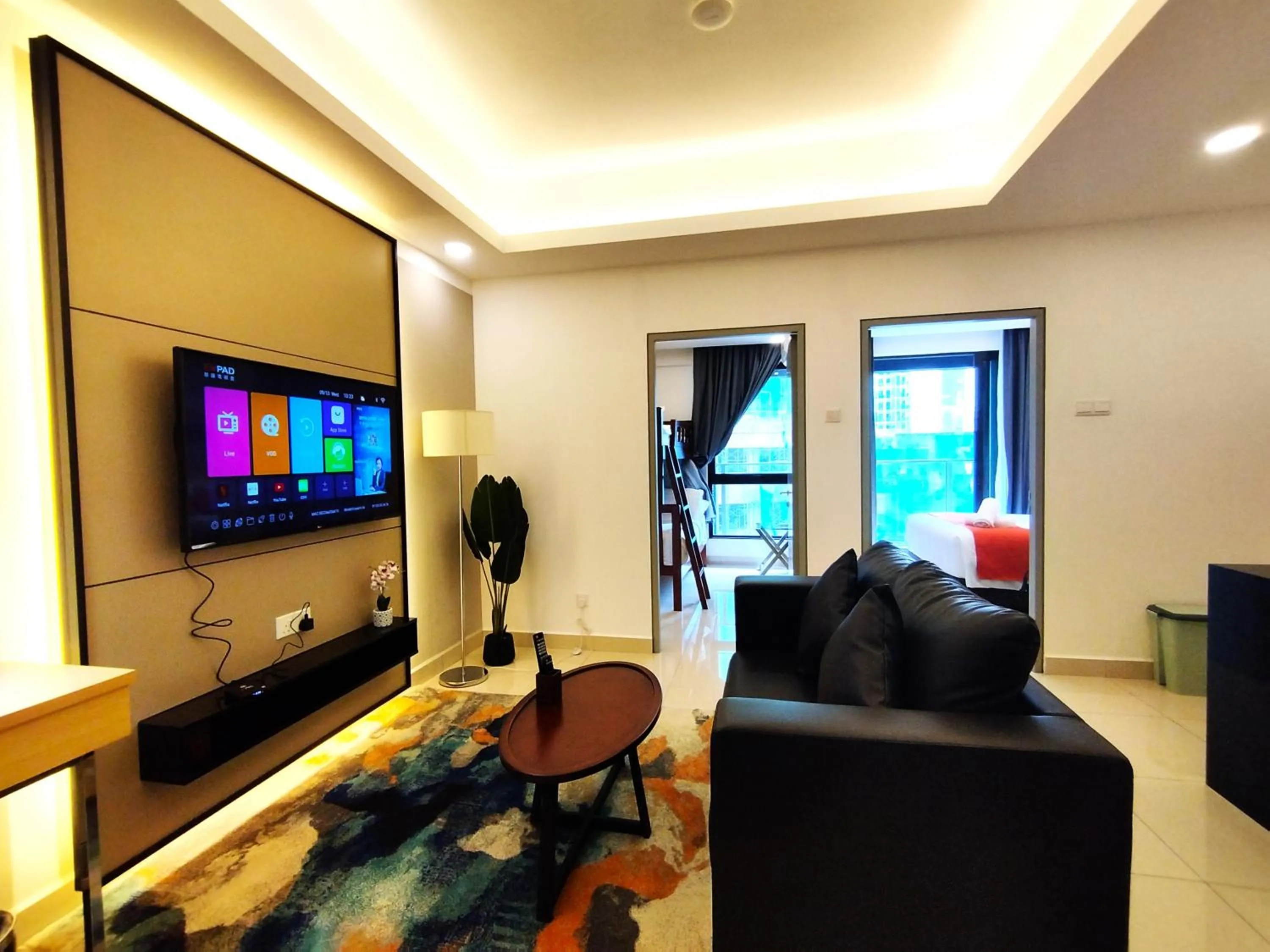 Living room in GENTING FoggyCold StayCation AT Ion Delemen By HAPYHOME