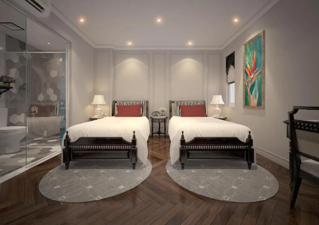 Bed in Hanoi Graceful Hotel and Travel