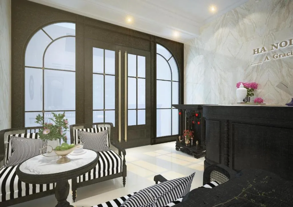 Living room in Hanoi Graceful Hotel and Travel