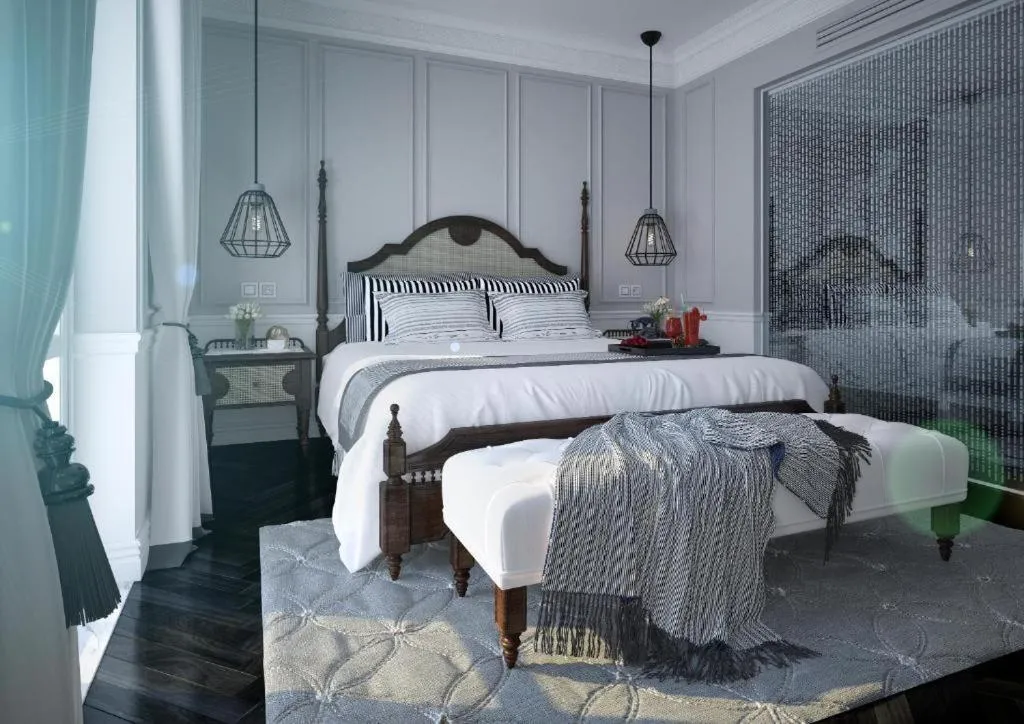 Bed in Hanoi Graceful Hotel and Travel