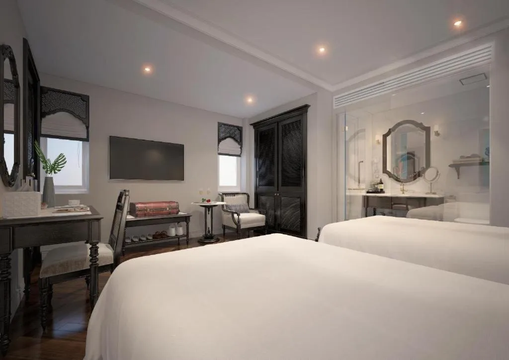 Bed in Hanoi Graceful Hotel and Travel