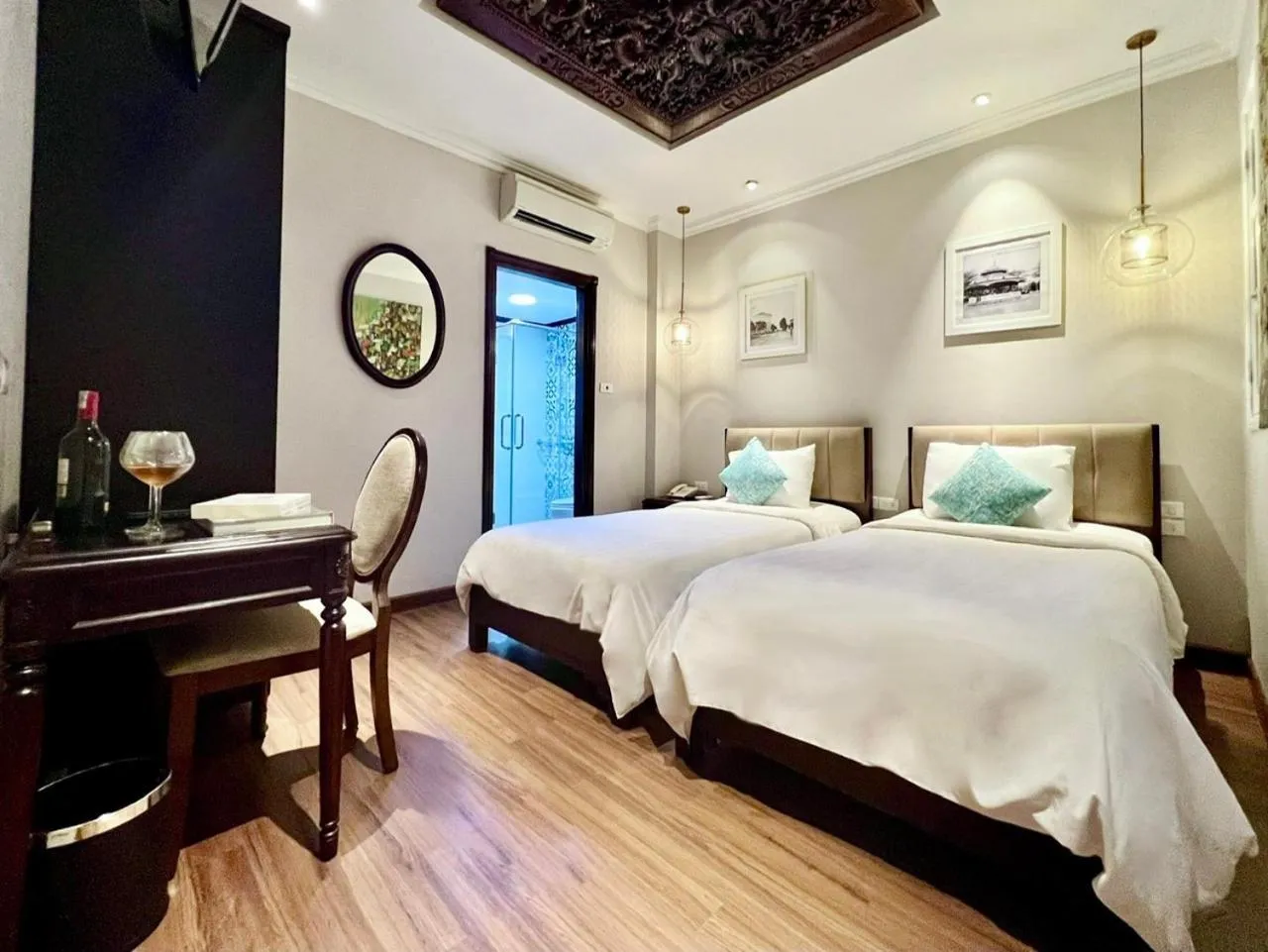 Bed in Hanoi Graceful Hotel and Travel