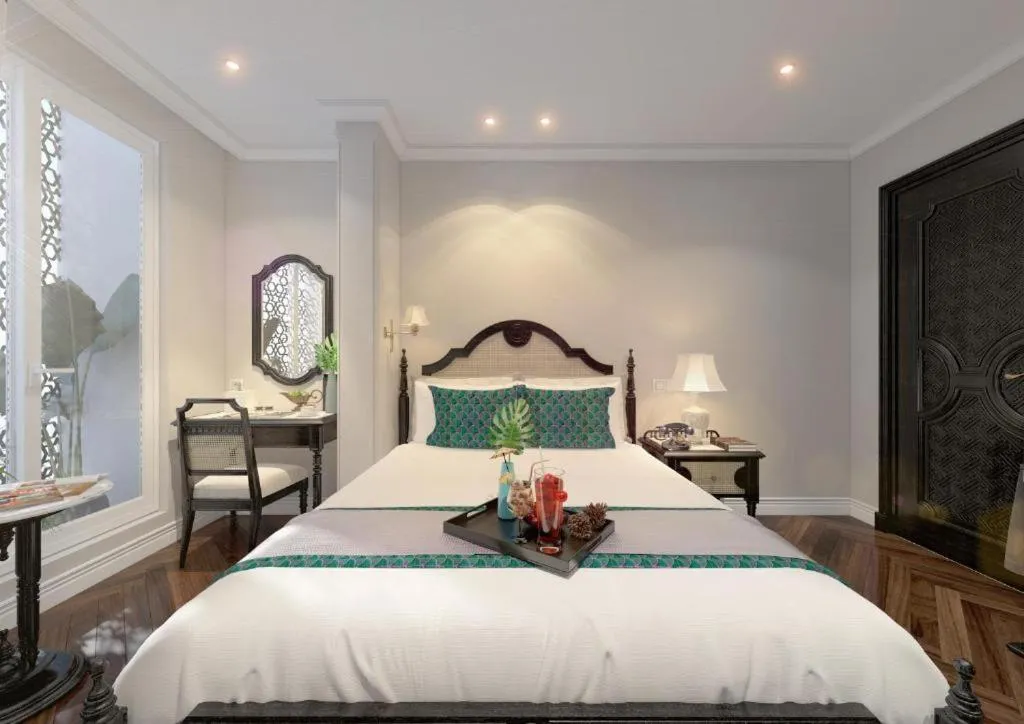 Bed in Hanoi Graceful Hotel and Travel