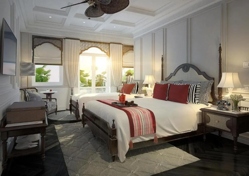 Photo of the whole room, Bed in Hanoi Graceful Hotel and Travel