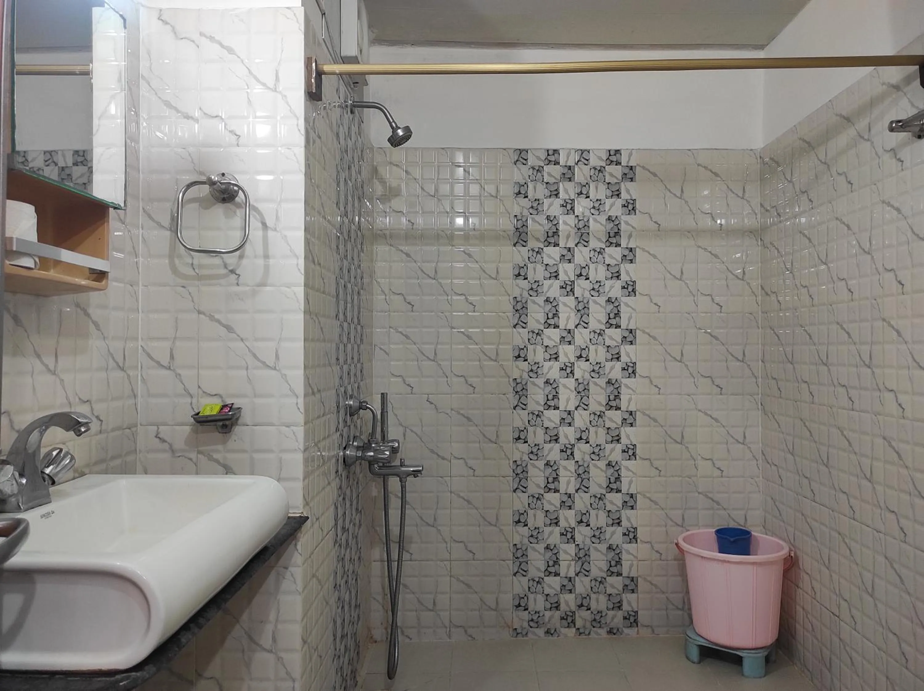 Shower in Hotel Sanjivani Heritage Top Best Budget Hotels in Dibrugarh, Assam