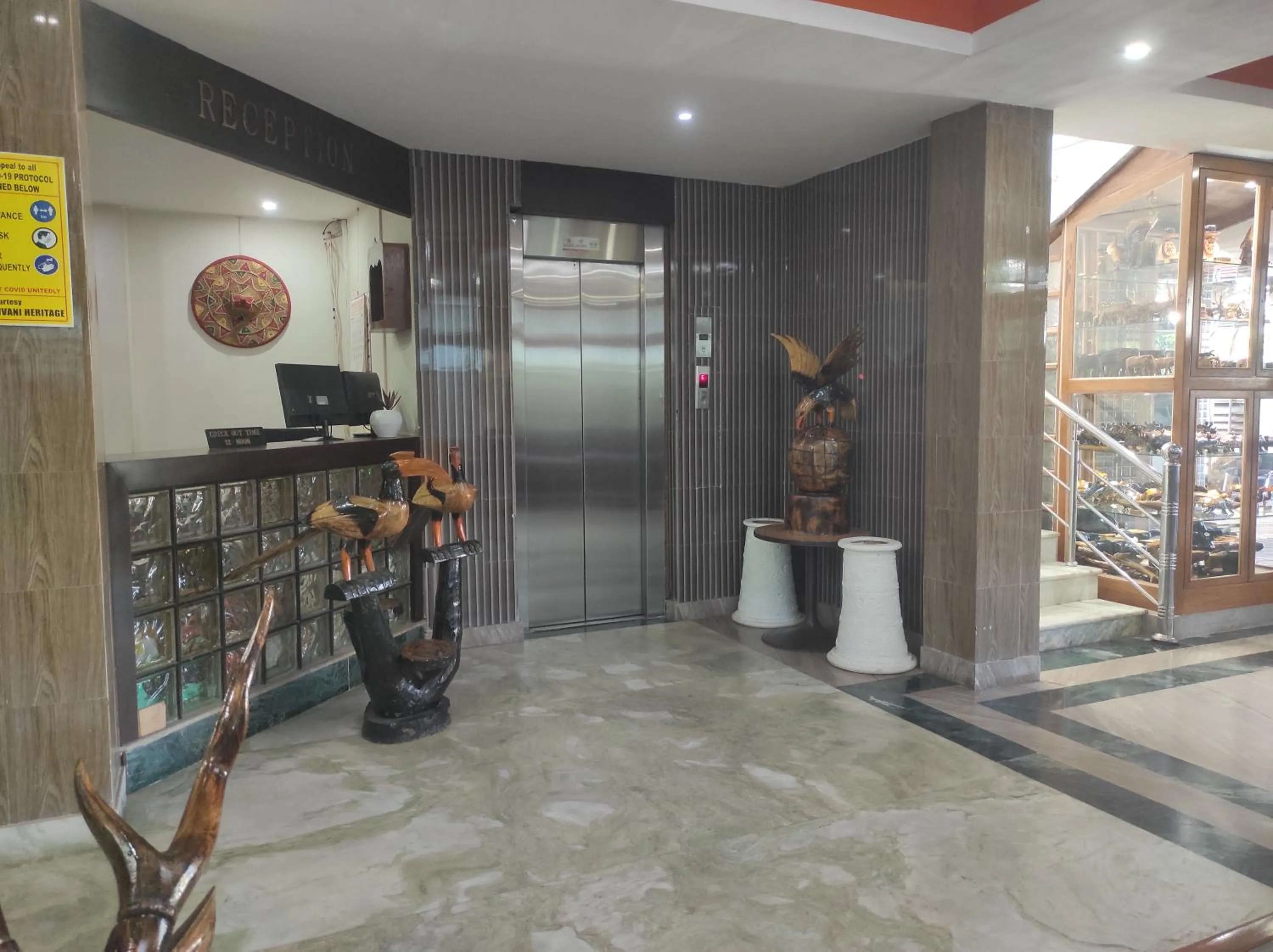 Lobby or reception in Hotel Sanjivani Heritage Top Best Budget Hotels in Dibrugarh, Assam