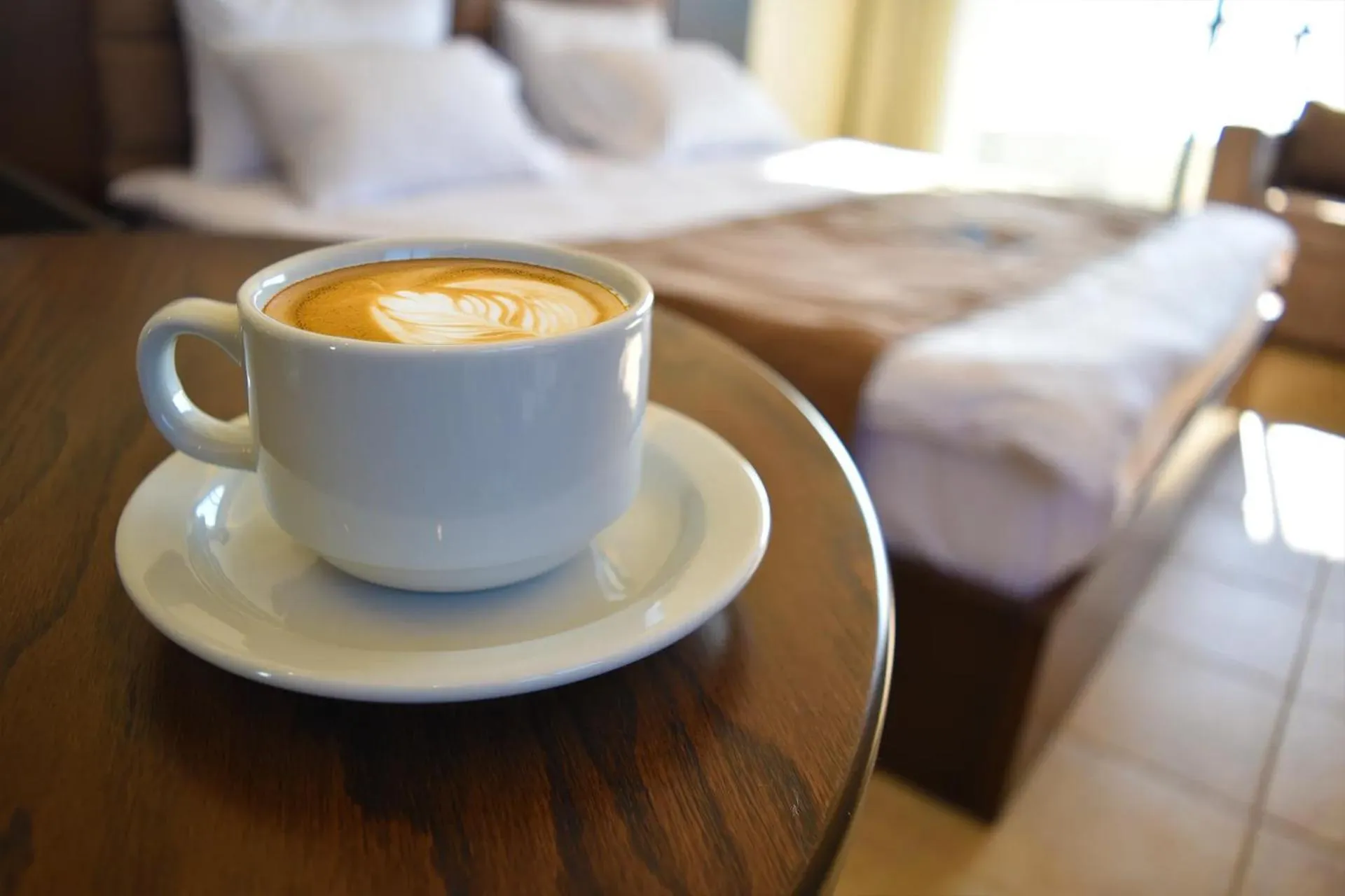 Coffee/tea facilities, Bed in Sands Hotel
