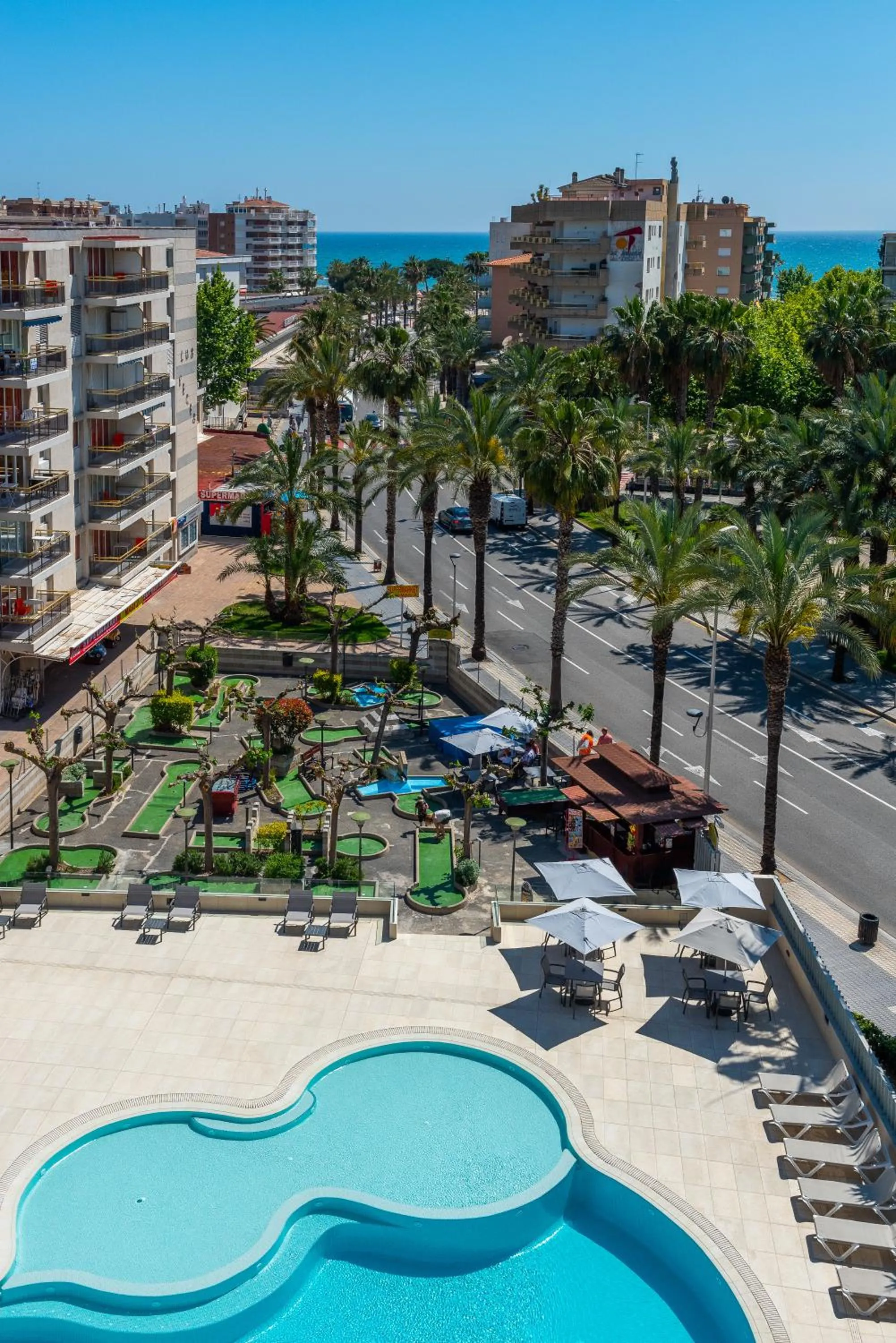 Sea view in Rentalmar Navarra family suites