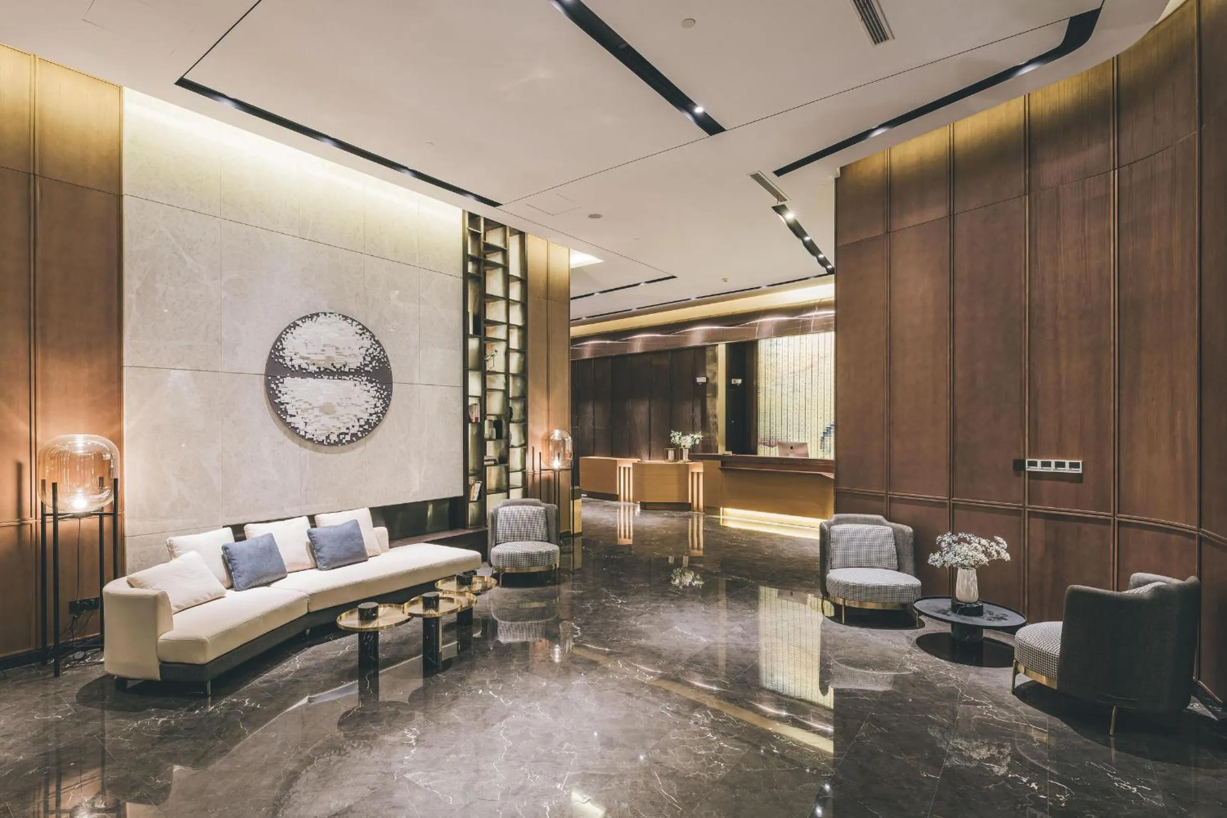 Seating area in Atour S Hotel Shanghai Xujiahui Tianyaoqiao