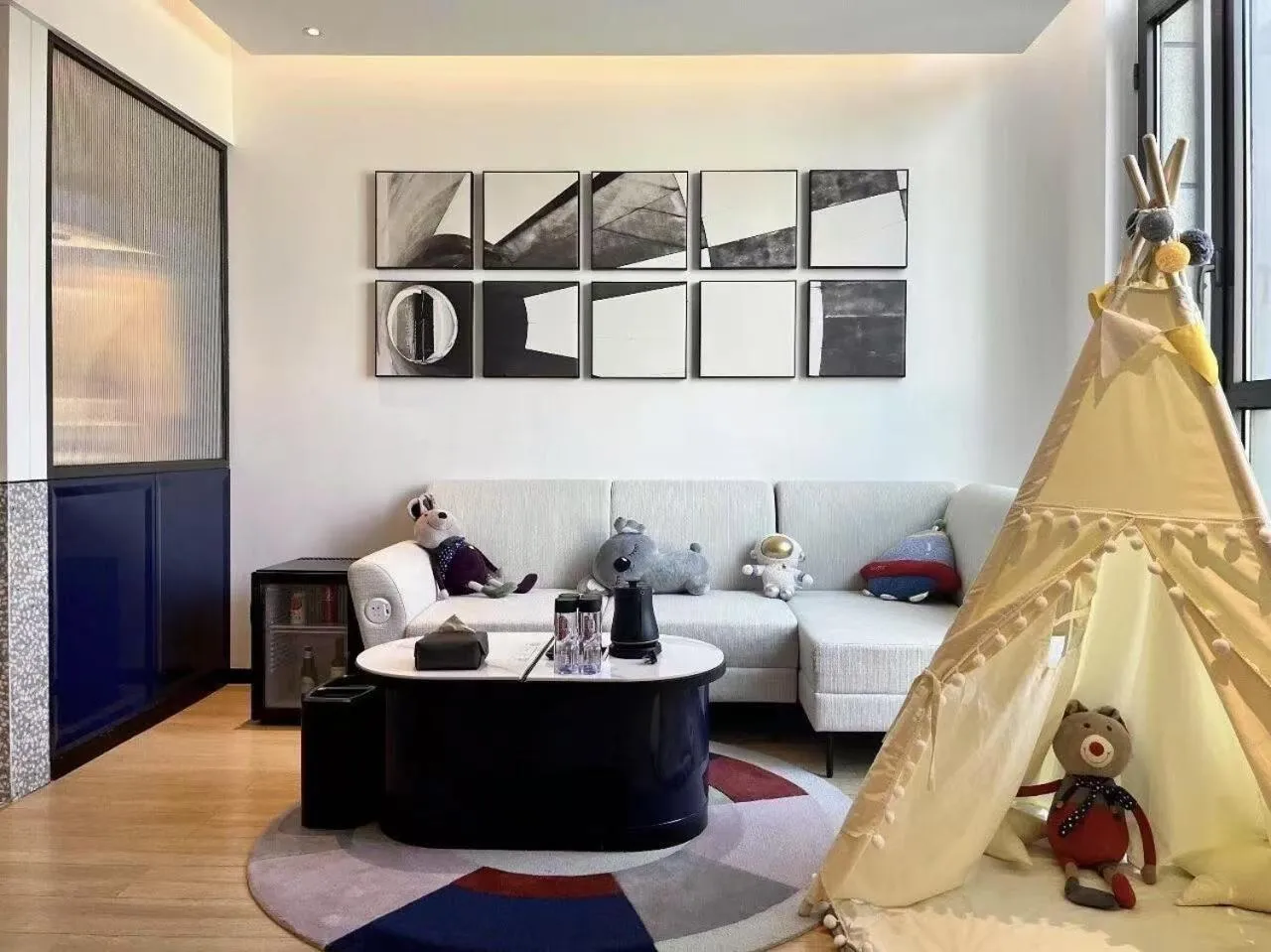 Living room in Atour Mansion Shanghai City Center