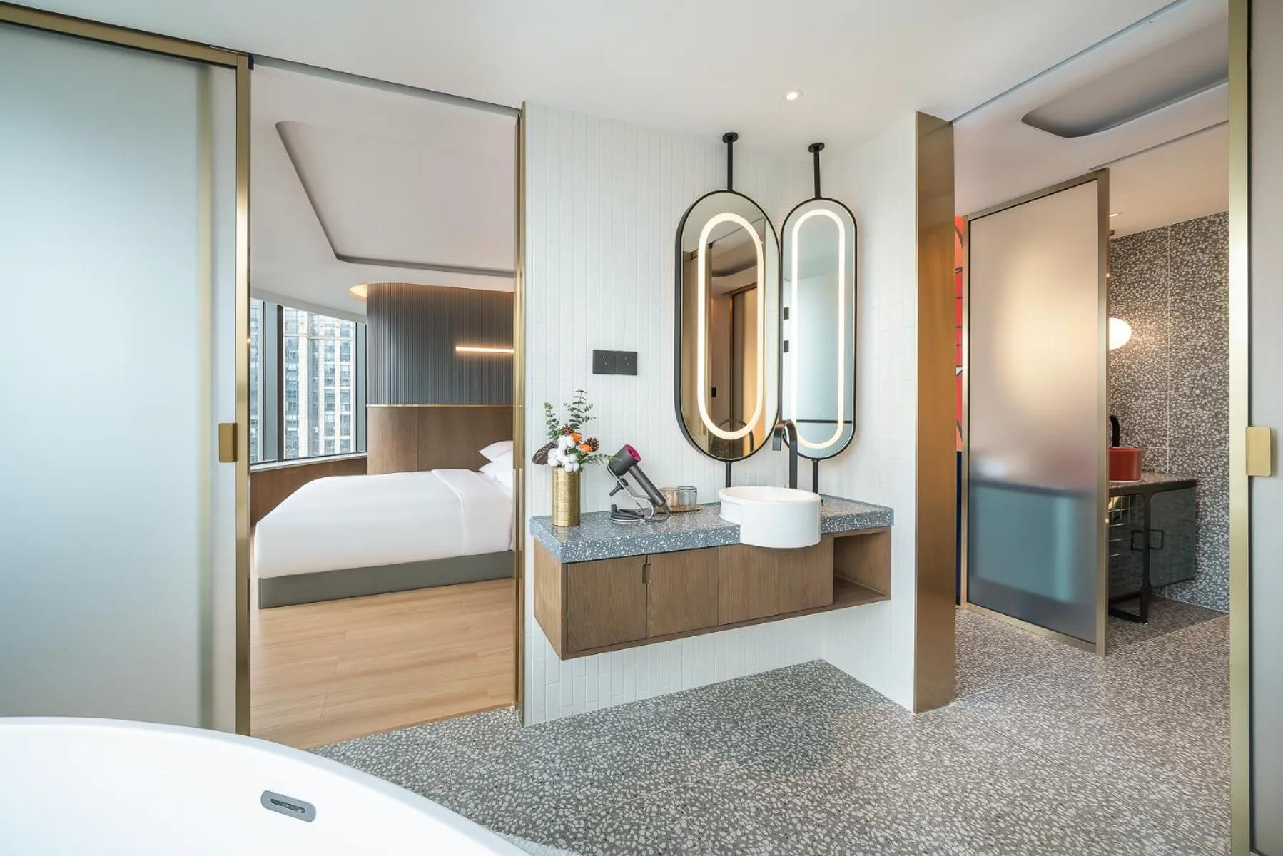 Bed in Atour Mansion Shanghai City Center