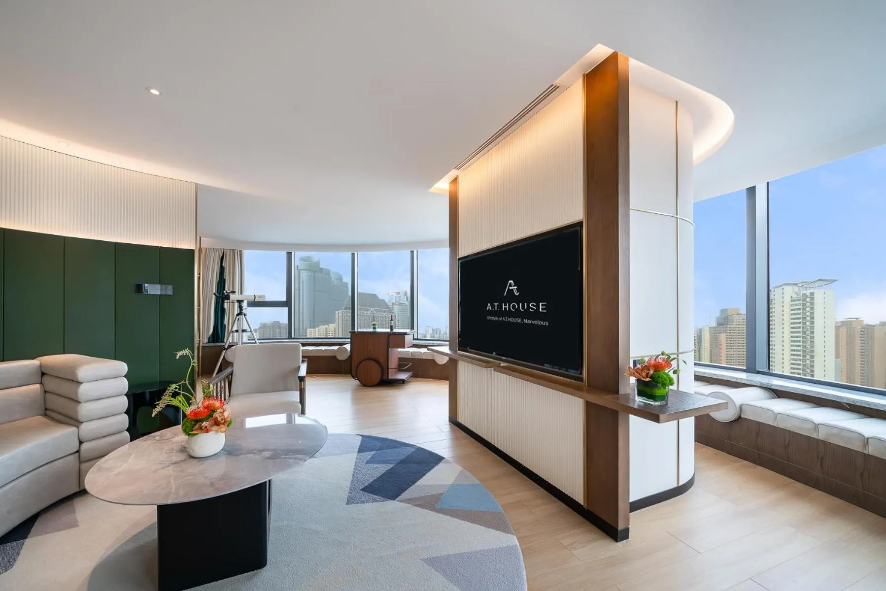 Living room in Atour Mansion Shanghai City Center