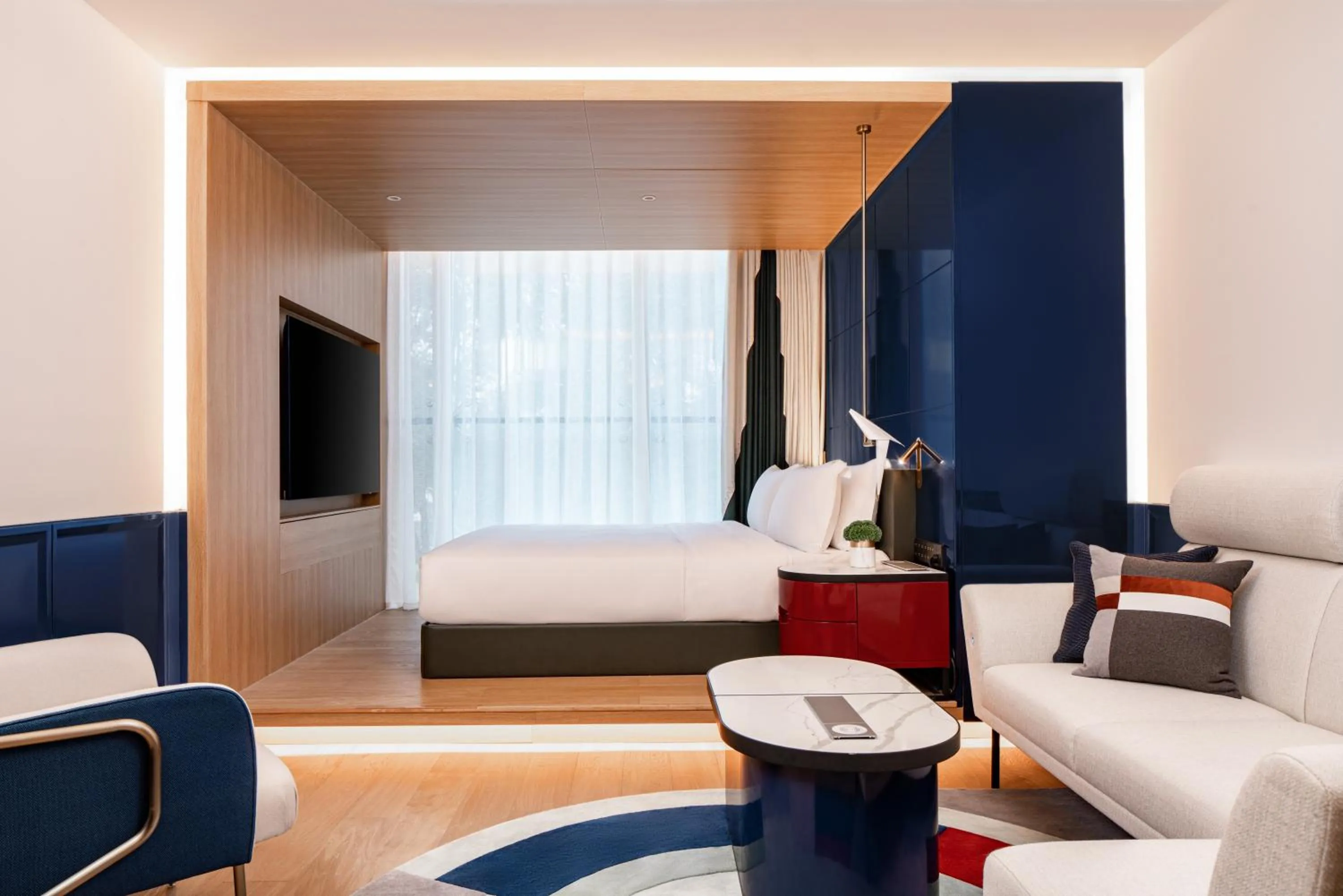 Bed in Atour Mansion Shanghai City Center