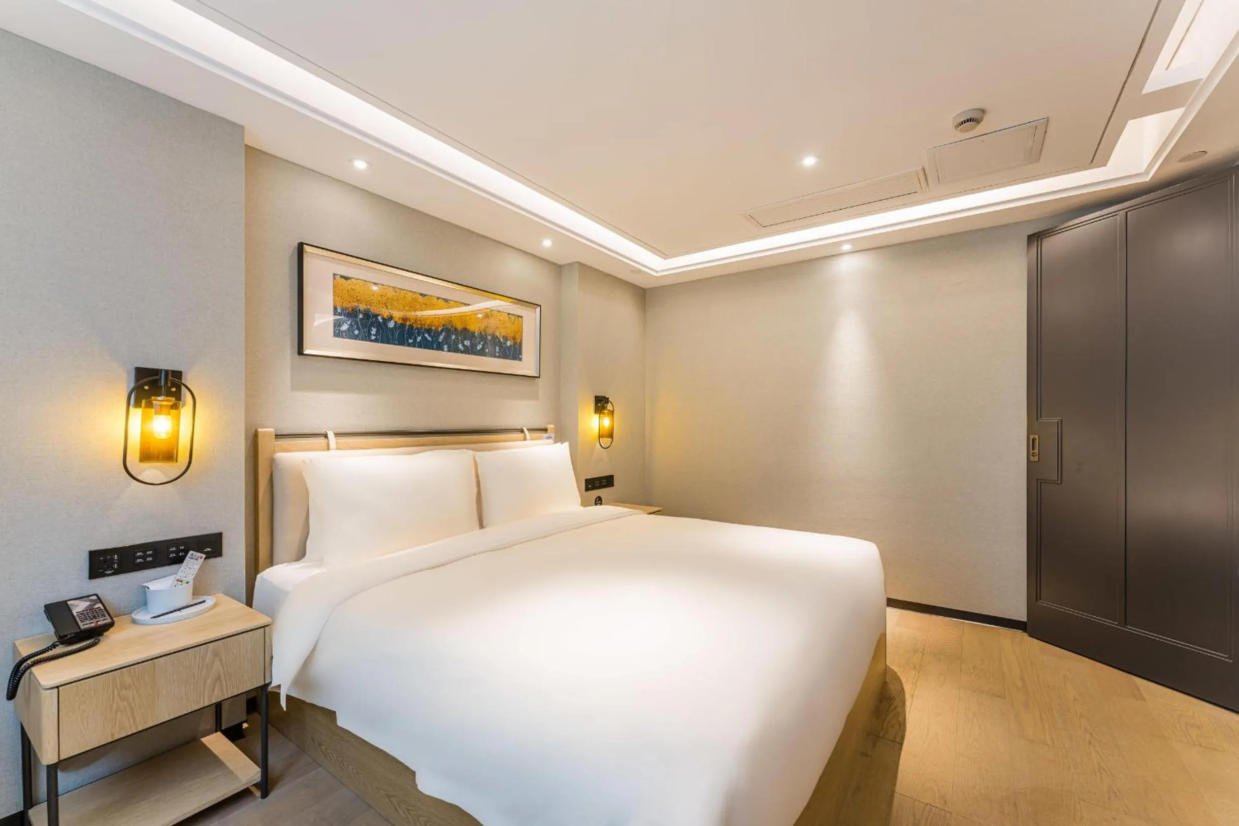 Bed in Atour X Hotel Shanghai Pudong Zhangjiang Park