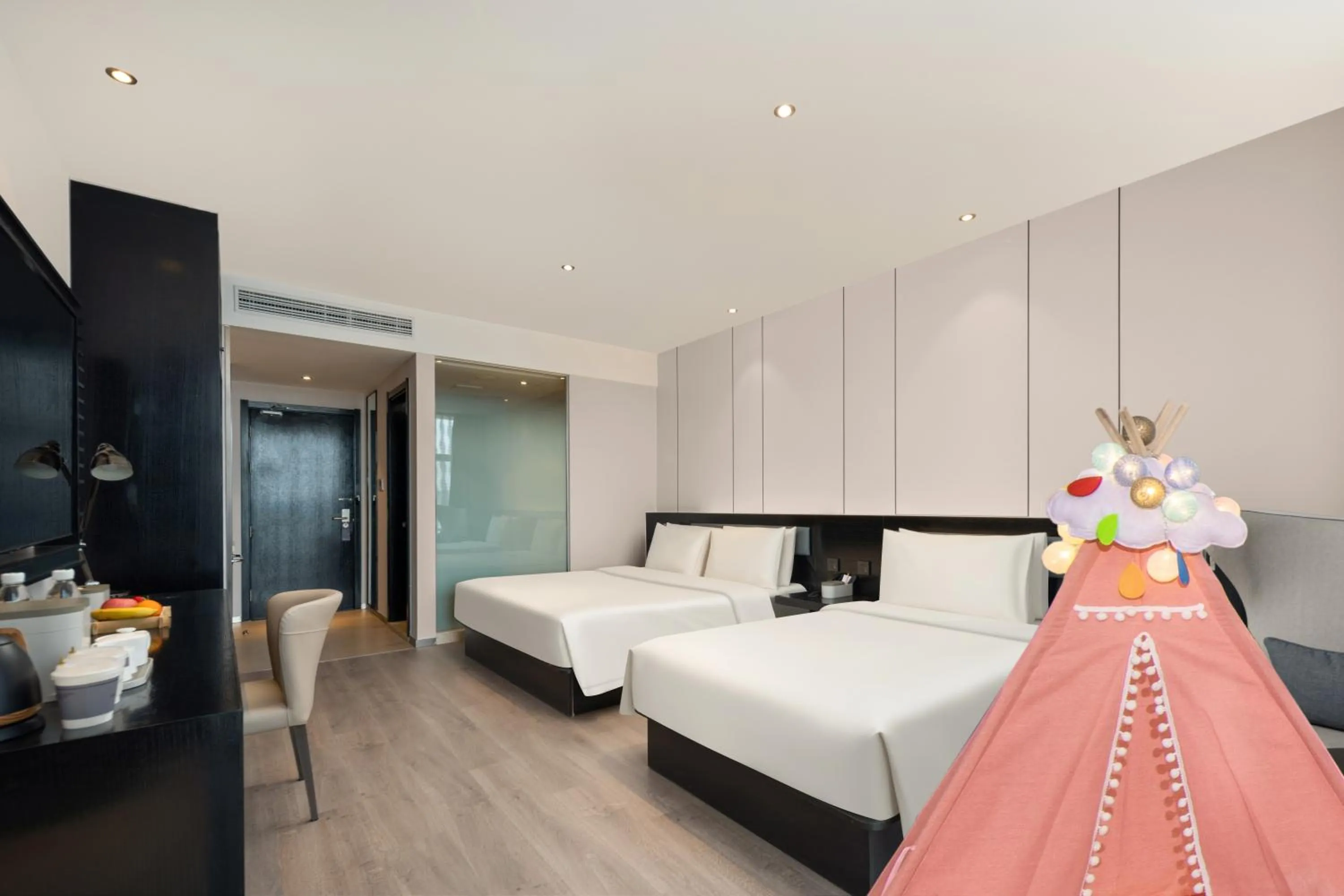 Bed in Atour X Hotel Shanghai International Tourism and Resort Safari Park