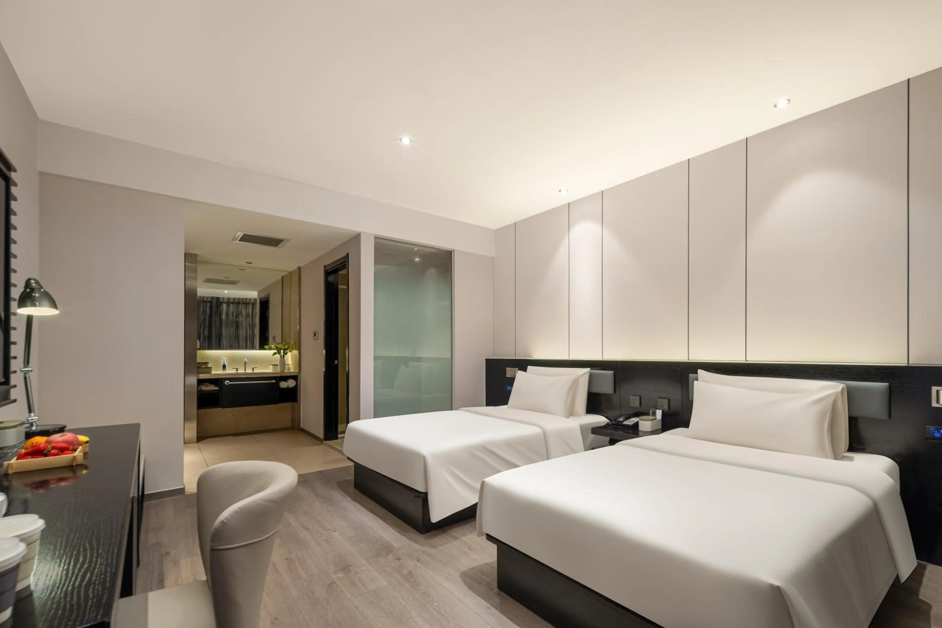 Bed in Atour X Hotel Shanghai International Tourism and Resort Safari Park