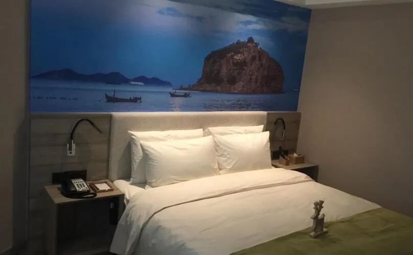 Bed in Atour Hotel Dalian Zhongshan Square