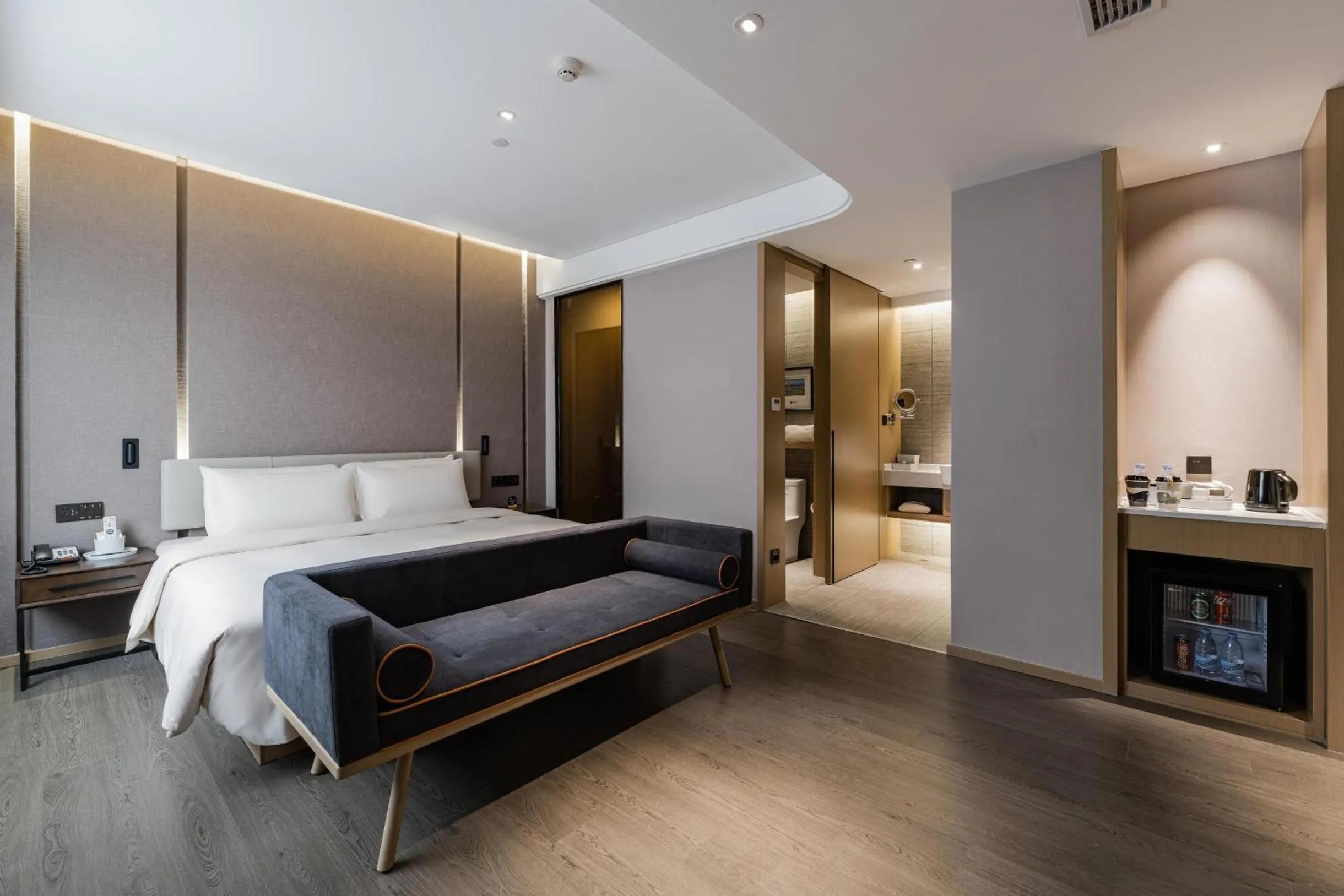 Bed in Atour Hotel Fuzhou Wusi Road Hot Spring Park