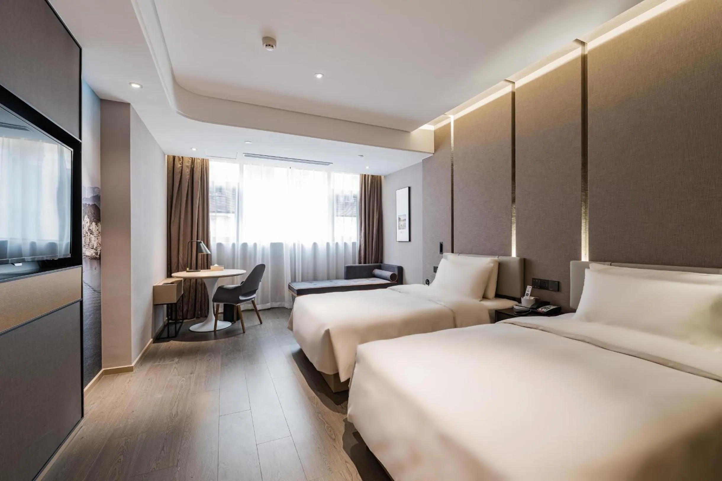 Bed in Atour Hotel Fuzhou Wusi Road Hot Spring Park