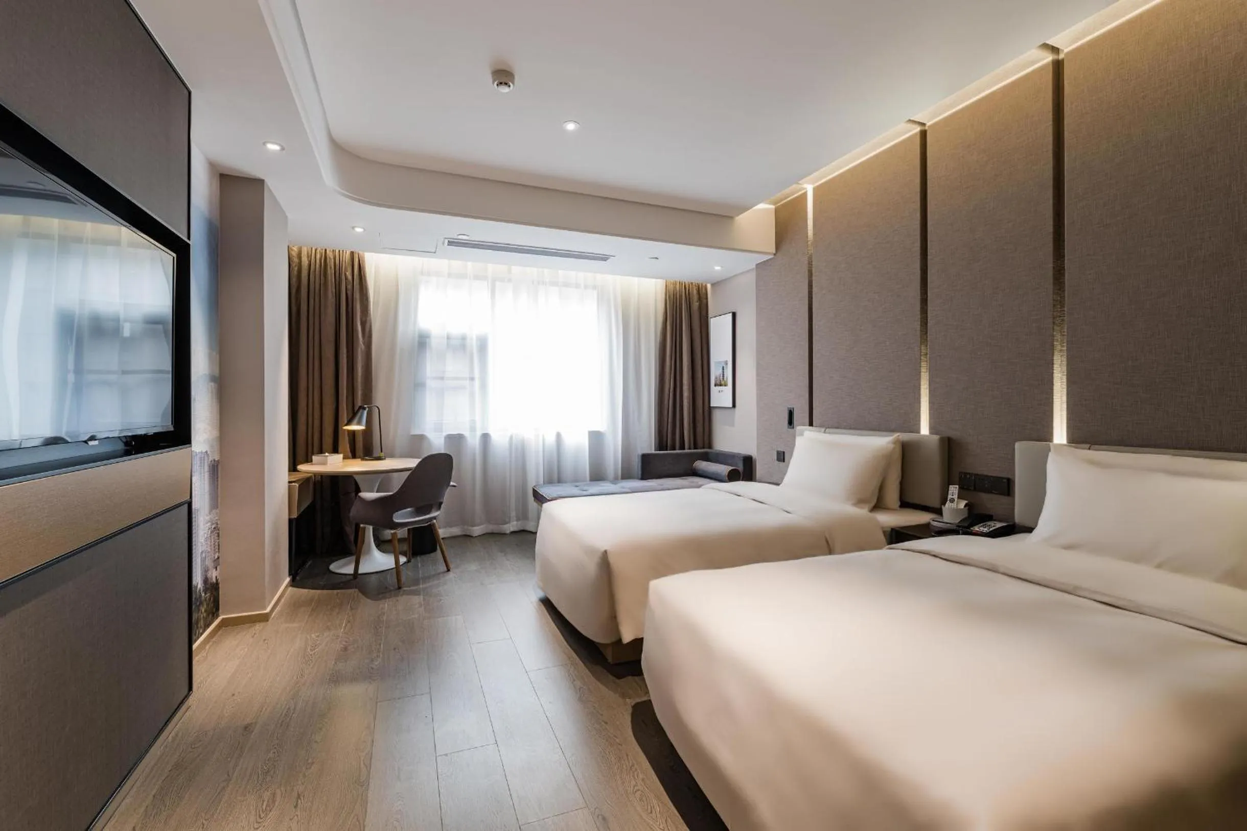 Bed in Atour Hotel Fuzhou Wusi Road Hot Spring Park