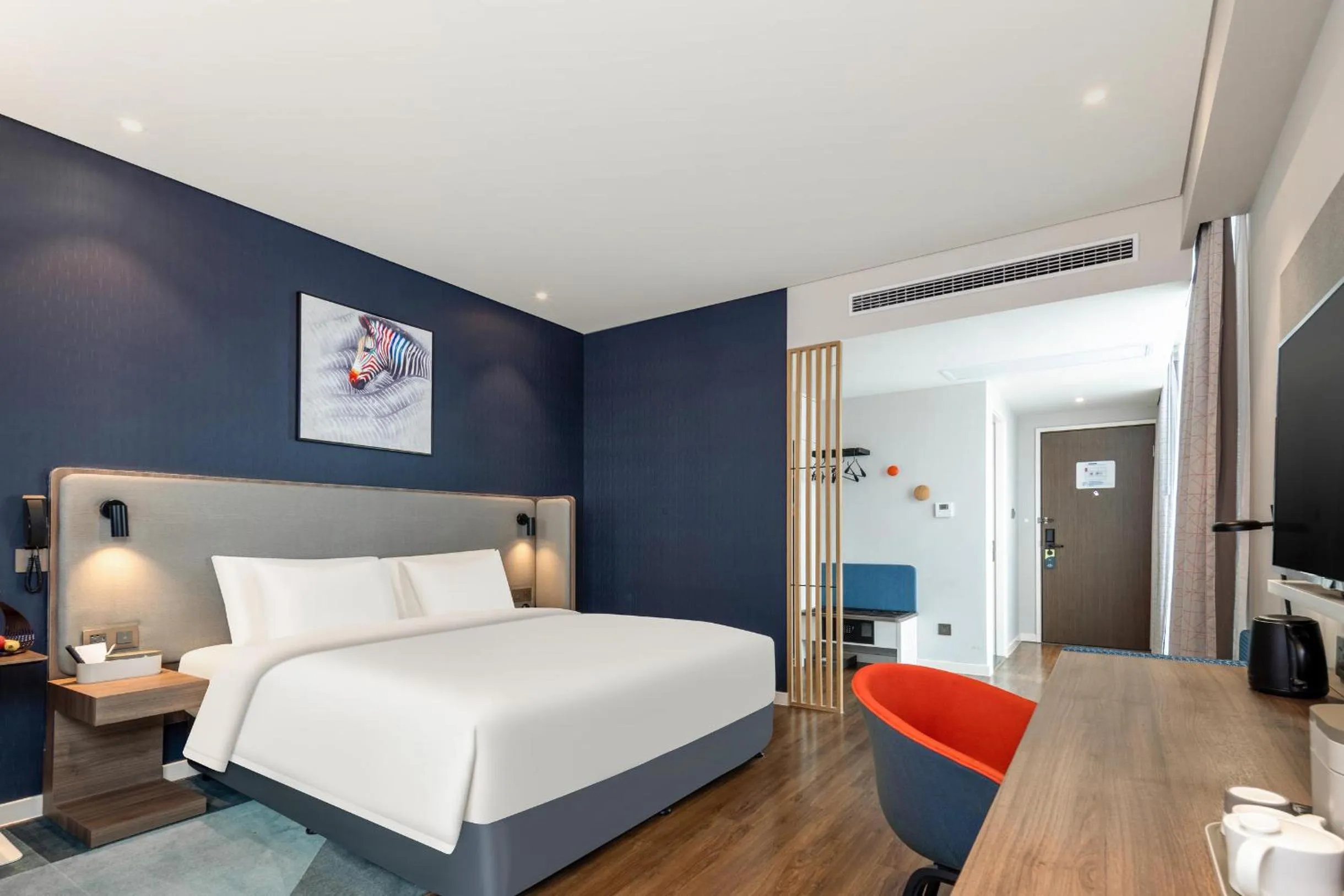 Bed in Atour Hotel Hangzhou Binjiang Stars Avenue