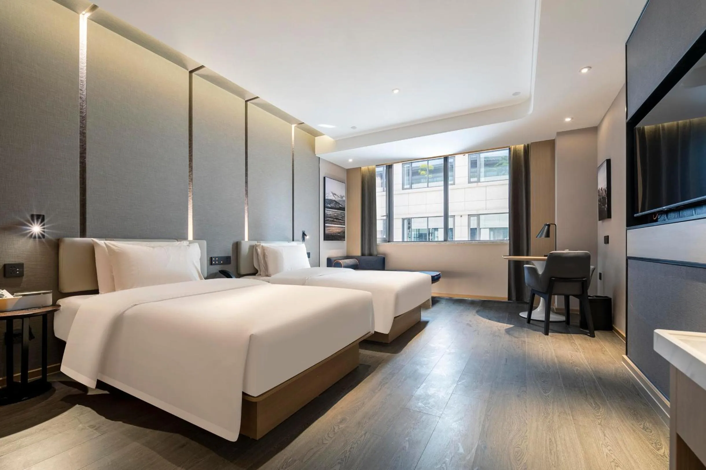 Bed in Atour Hotel Shaoxing Heqiao