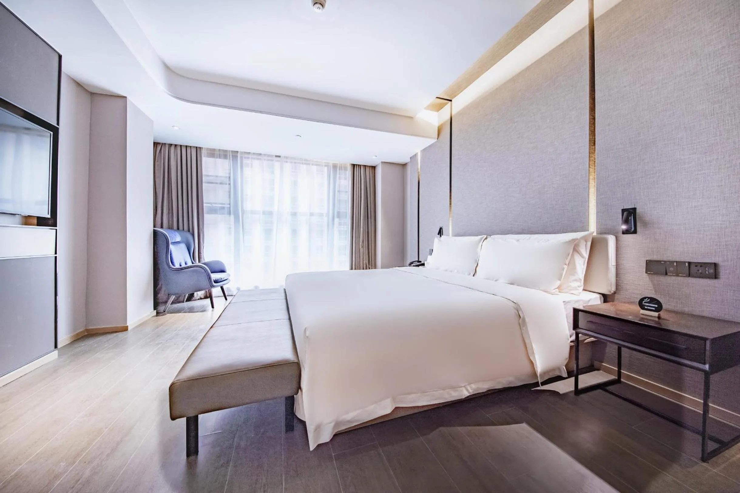 Bed in Atour Hotel Yichun Administrative Center