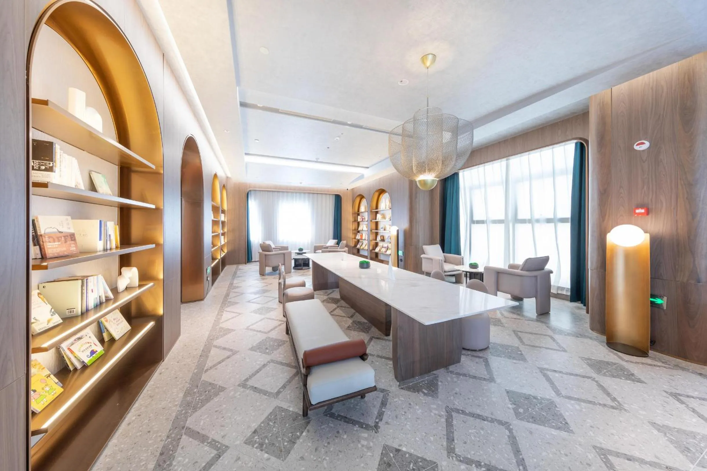 Seating area in Atour Hotel Qingdao Laoshan Shilaoren Beach