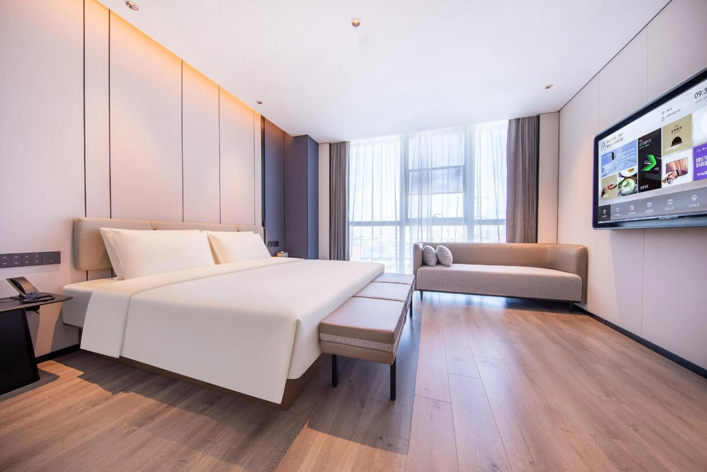 Bedroom, Bed in Atour Hotel Guangzhou Huangpu Development Zone Baoying