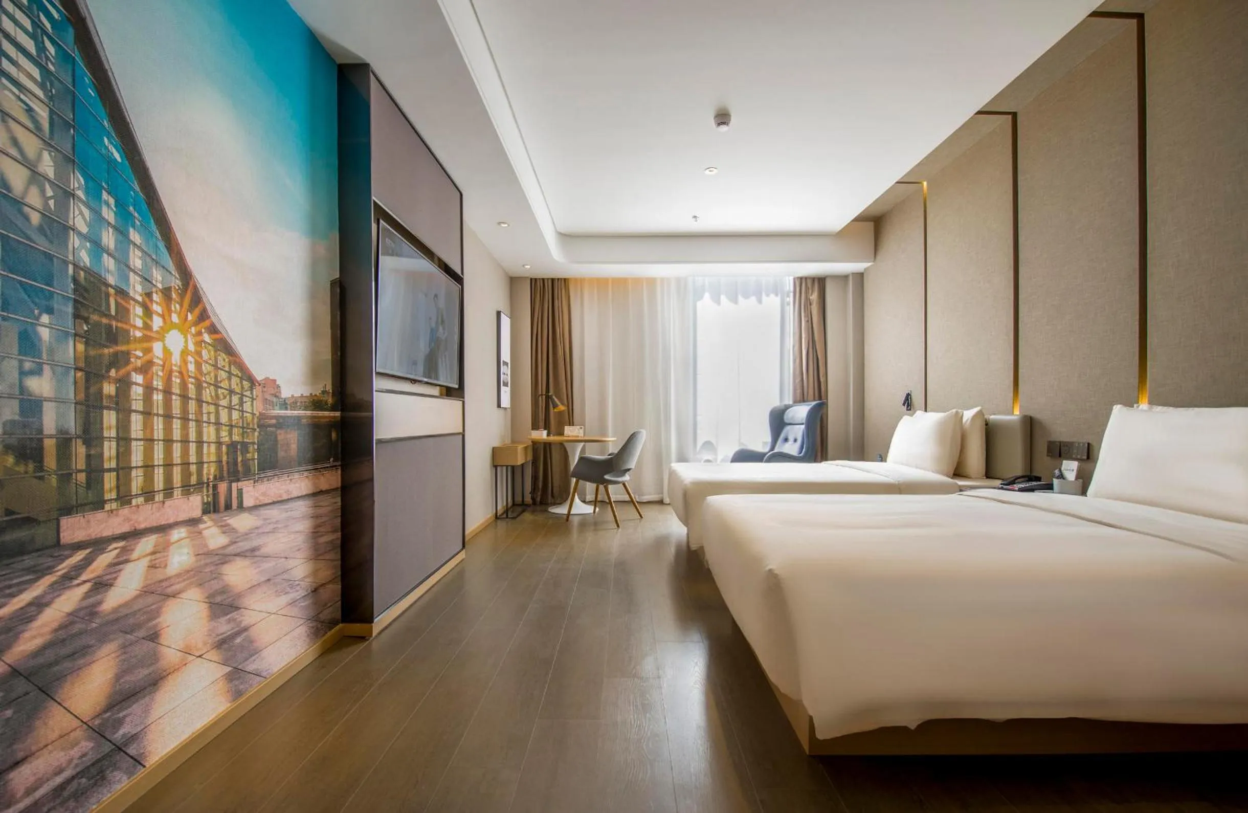 Photo of the whole room, Bed in Atour Hotel Shenzhen Nanshan Shekou